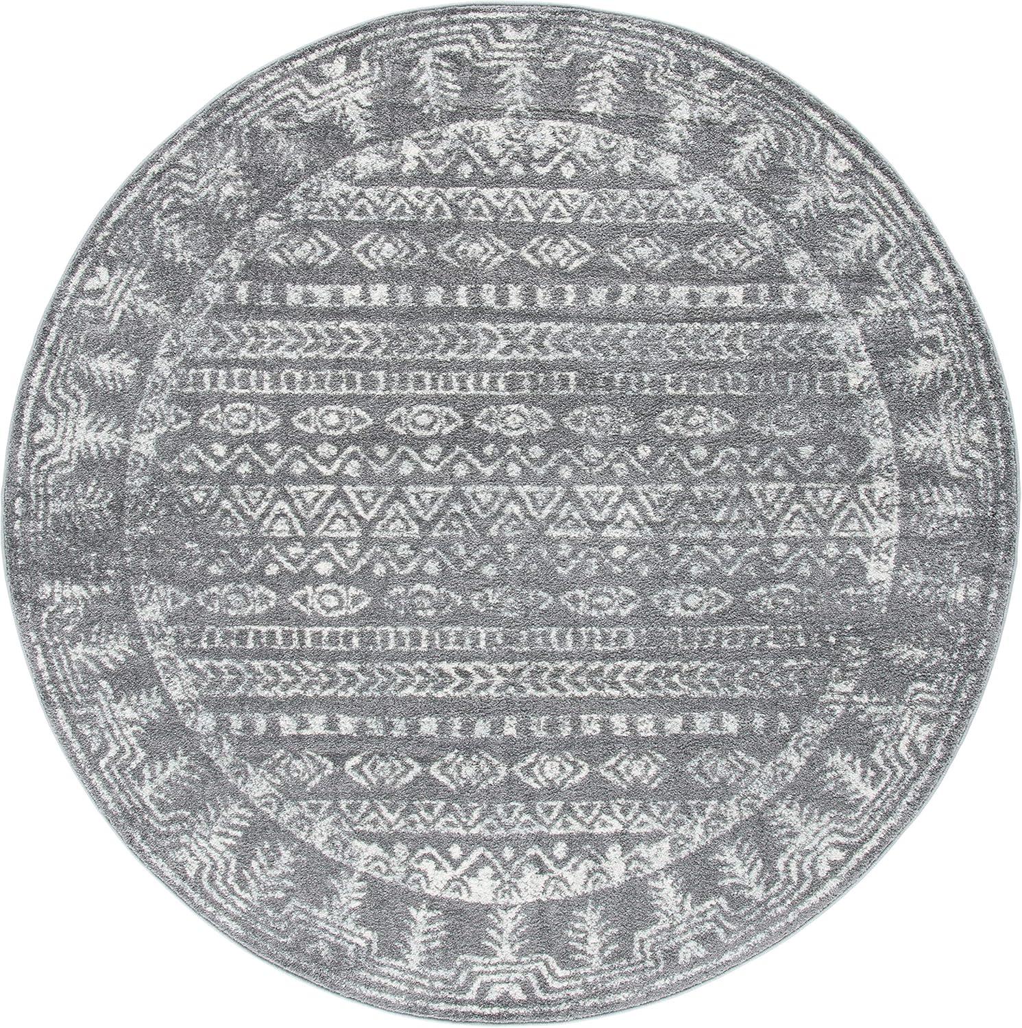 image:imageSAFAVIEH Area Rug 8x10 Tulum Collection Large Ivory amp Grey Moroccan Boho Distressed Design NonShedding amp Easy to Clean Ideal for Living Room Bedroom Dining Space TUL271ADark GreyIvory