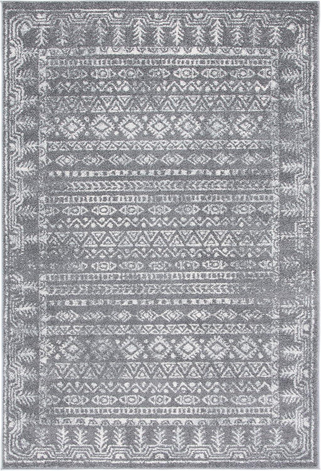 image:imageSAFAVIEH Area Rug 8x10 Tulum Collection Large Ivory amp Grey Moroccan Boho Distressed Design NonShedding amp Easy to Clean Ideal for Living Room Bedroom Dining Space TUL271ADark GreyIvory