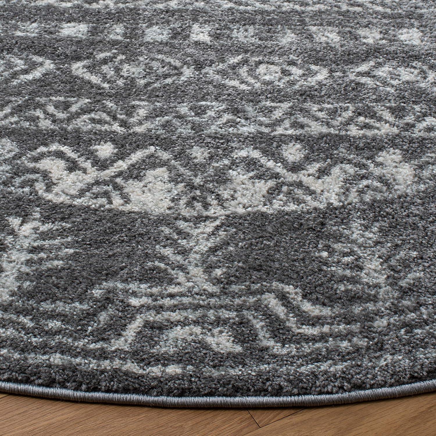 image:imageSAFAVIEH Area Rug 8x10 Tulum Collection Large Ivory amp Grey Moroccan Boho Distressed Design NonShedding amp Easy to Clean Ideal for Living Room Bedroom Dining Space TUL271ADark GreyIvory