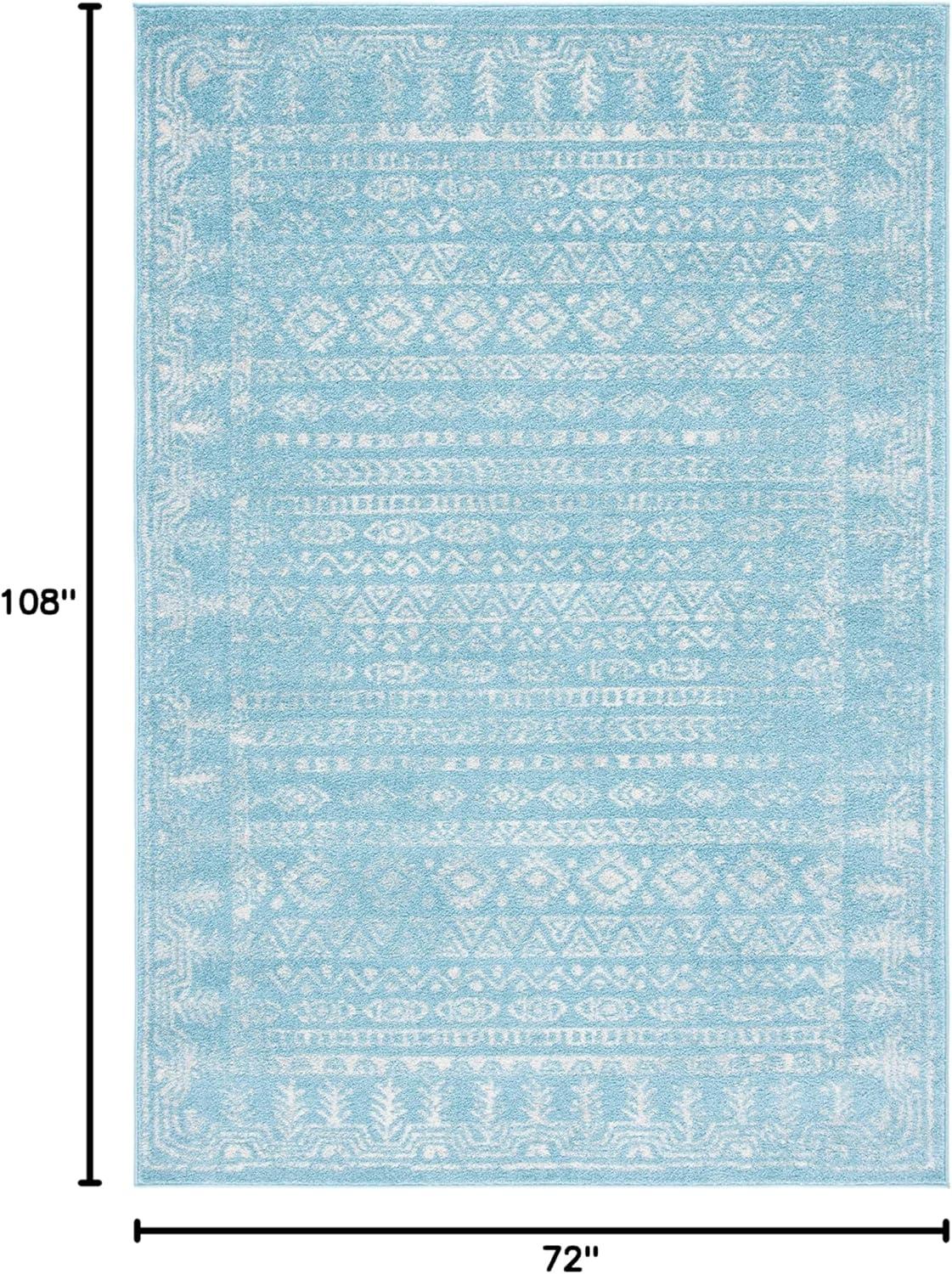 image:imageSAFAVIEH Area Rug 8x10 Tulum Collection Large Ivory amp Grey Moroccan Boho Distressed Design NonShedding amp Easy to Clean Ideal for Living Room Bedroom Dining Space TUL271AAquaIvory