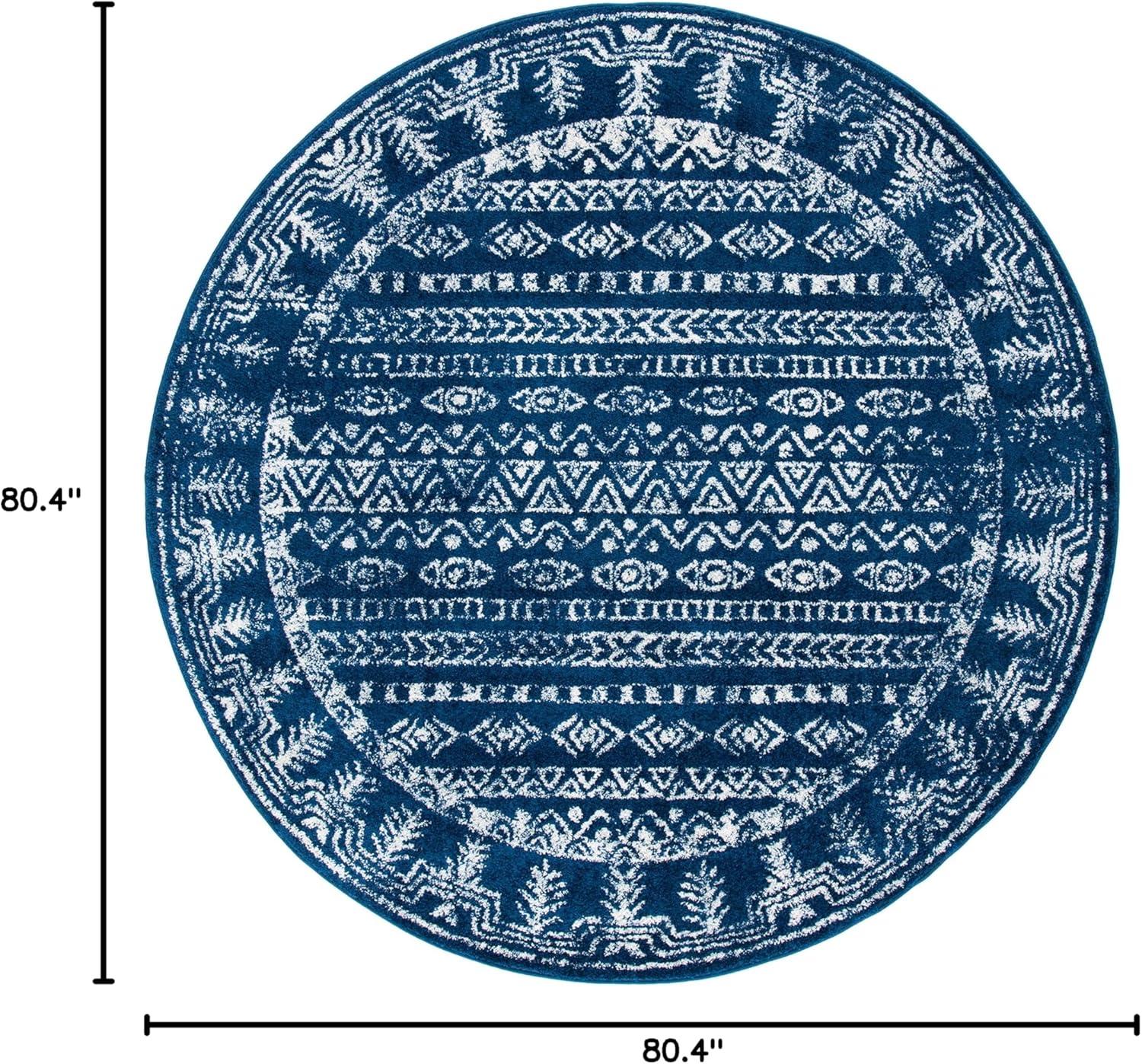 image:imageSAFAVIEH Area Rug 8x10 Tulum Collection Large Ivory amp Grey Moroccan Boho Distressed Design NonShedding amp Easy to Clean Ideal for Living Room Bedroom Dining Space TUL271ANavyGrey