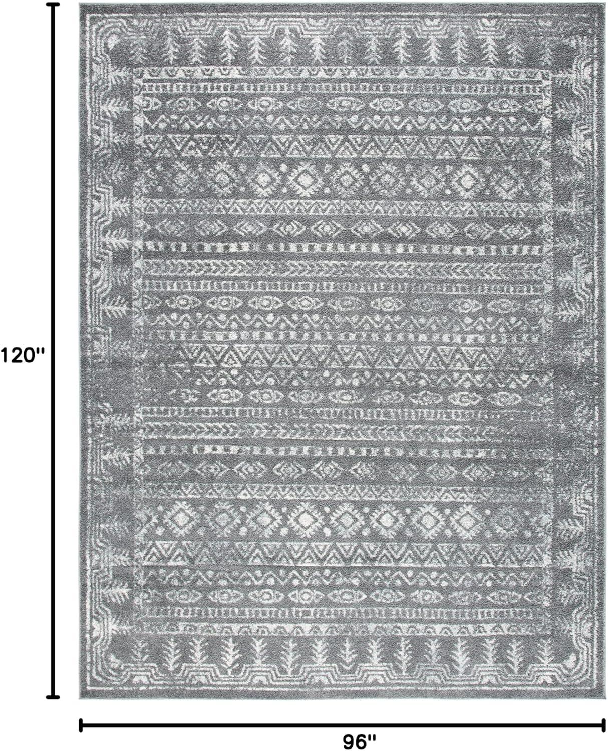 image:imageSAFAVIEH Area Rug 8x10 Tulum Collection Large Ivory amp Grey Moroccan Boho Distressed Design NonShedding amp Easy to Clean Ideal for Living Room Bedroom Dining Space TUL271ADark GreyIvory