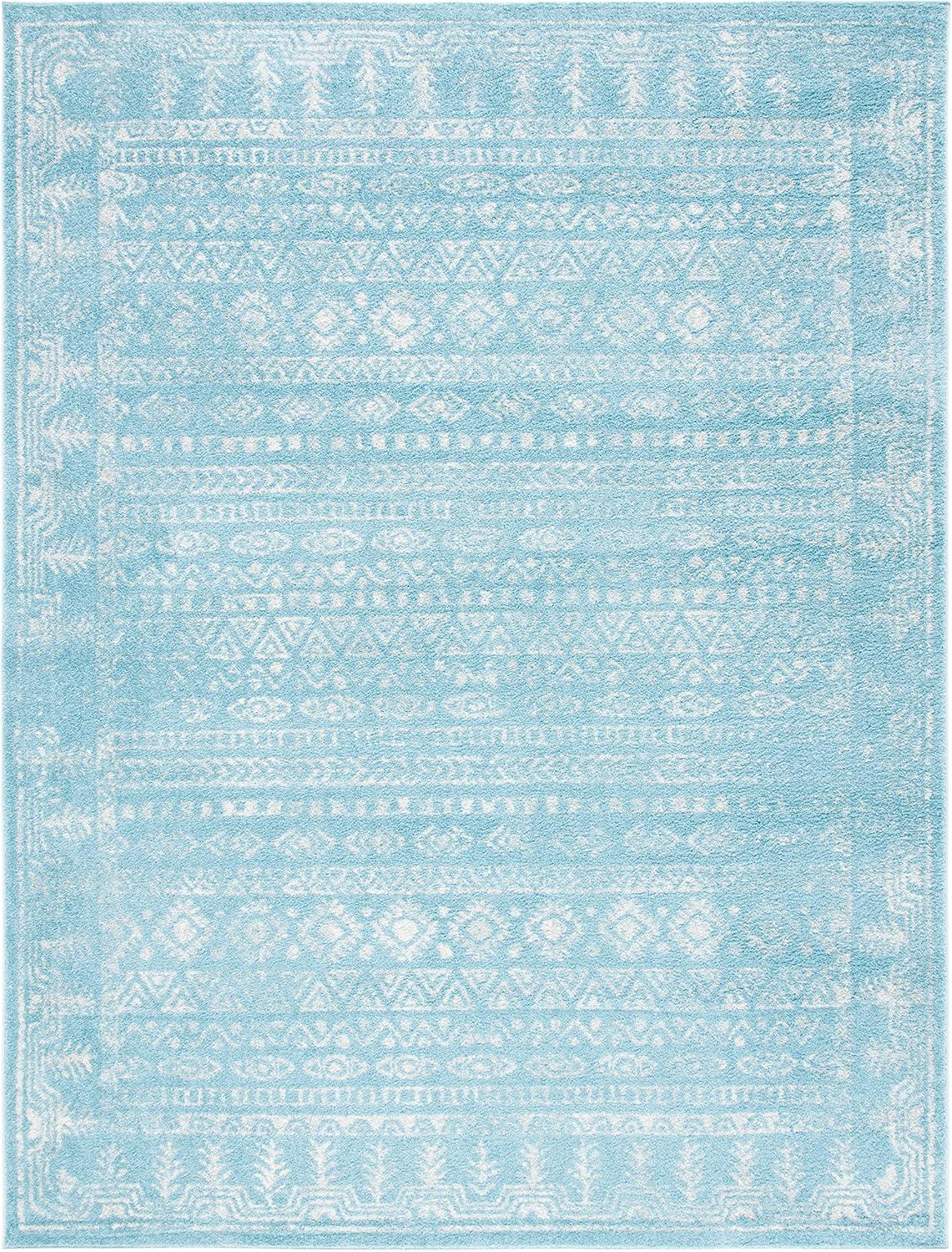 image:imageSAFAVIEH Area Rug 8x10 Tulum Collection Large Ivory amp Grey Moroccan Boho Distressed Design NonShedding amp Easy to Clean Ideal for Living Room Bedroom Dining Space TUL271AAquaIvory