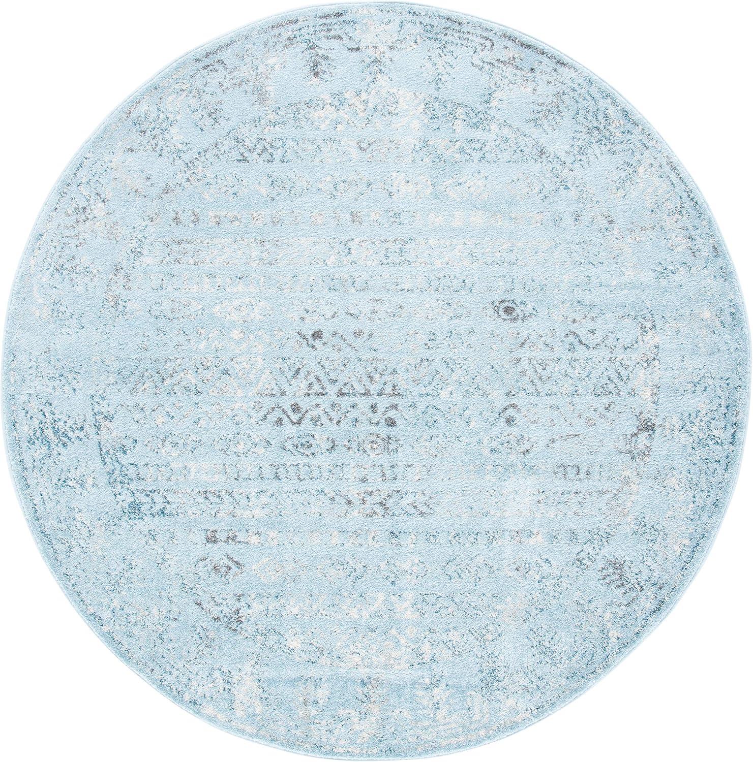 image:imageSAFAVIEH Area Rug 8x10 Tulum Collection Large Ivory amp Grey Moroccan Boho Distressed Design NonShedding amp Easy to Clean Ideal for Living Room Bedroom Dining Space TUL271AAqua BlueDark Grey