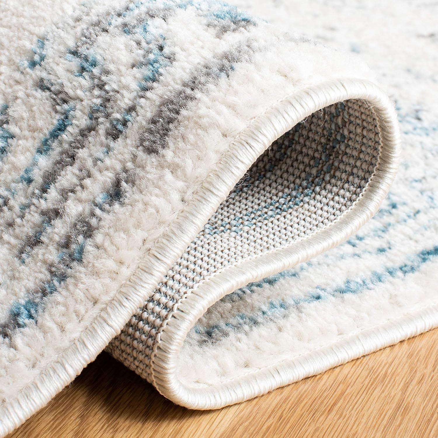 image:imageSAFAVIEH Area Rug 8x10 Tulum Collection Large Ivory amp Grey Moroccan Boho Distressed Design NonShedding amp Easy to Clean Ideal for Living Room Bedroom Dining Space TUL271AIvoryTeal