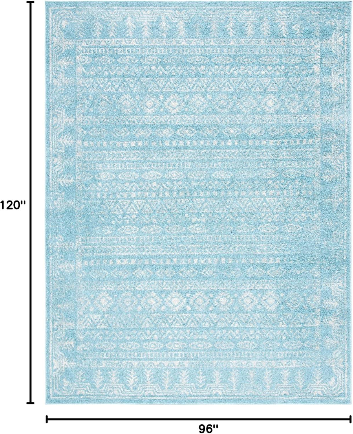image:imageSAFAVIEH Area Rug 8x10 Tulum Collection Large Ivory amp Grey Moroccan Boho Distressed Design NonShedding amp Easy to Clean Ideal for Living Room Bedroom Dining Space TUL271AAquaIvory