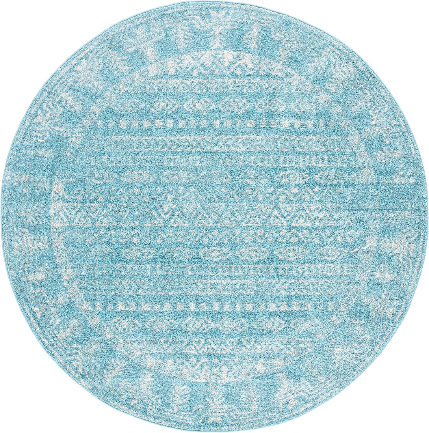 image:imageSAFAVIEH Area Rug 8x10 Tulum Collection Large Ivory amp Grey Moroccan Boho Distressed Design NonShedding amp Easy to Clean Ideal for Living Room Bedroom Dining Space TUL271AAquaIvory