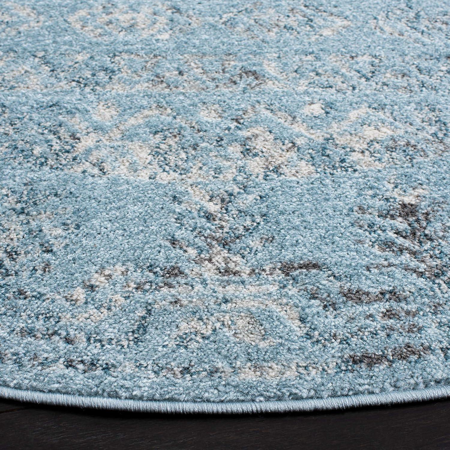 image:imageSAFAVIEH Area Rug 8x10 Tulum Collection Large Ivory amp Grey Moroccan Boho Distressed Design NonShedding amp Easy to Clean Ideal for Living Room Bedroom Dining Space TUL271AAqua BlueDark Grey