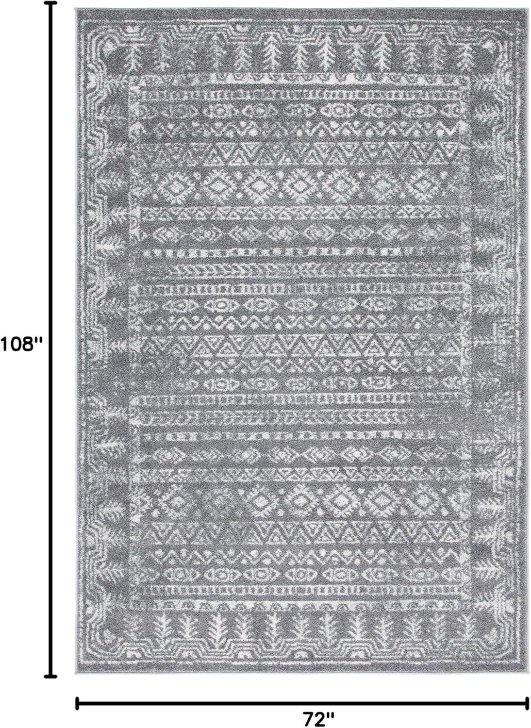 image:imageSAFAVIEH Area Rug 8x10 Tulum Collection Large Ivory amp Grey Moroccan Boho Distressed Design NonShedding amp Easy to Clean Ideal for Living Room Bedroom Dining Space TUL271ADark GreyIvory