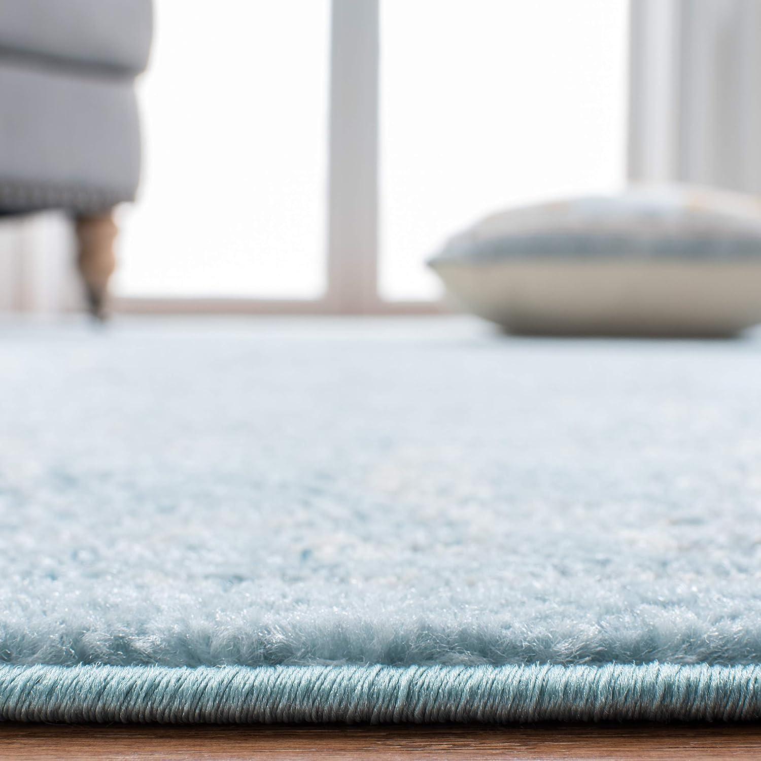 image:imageSAFAVIEH Area Rug 8x10 Tulum Collection Large Ivory amp Grey Moroccan Boho Distressed Design NonShedding amp Easy to Clean Ideal for Living Room Bedroom Dining Space TUL271AAqua BlueDark Grey