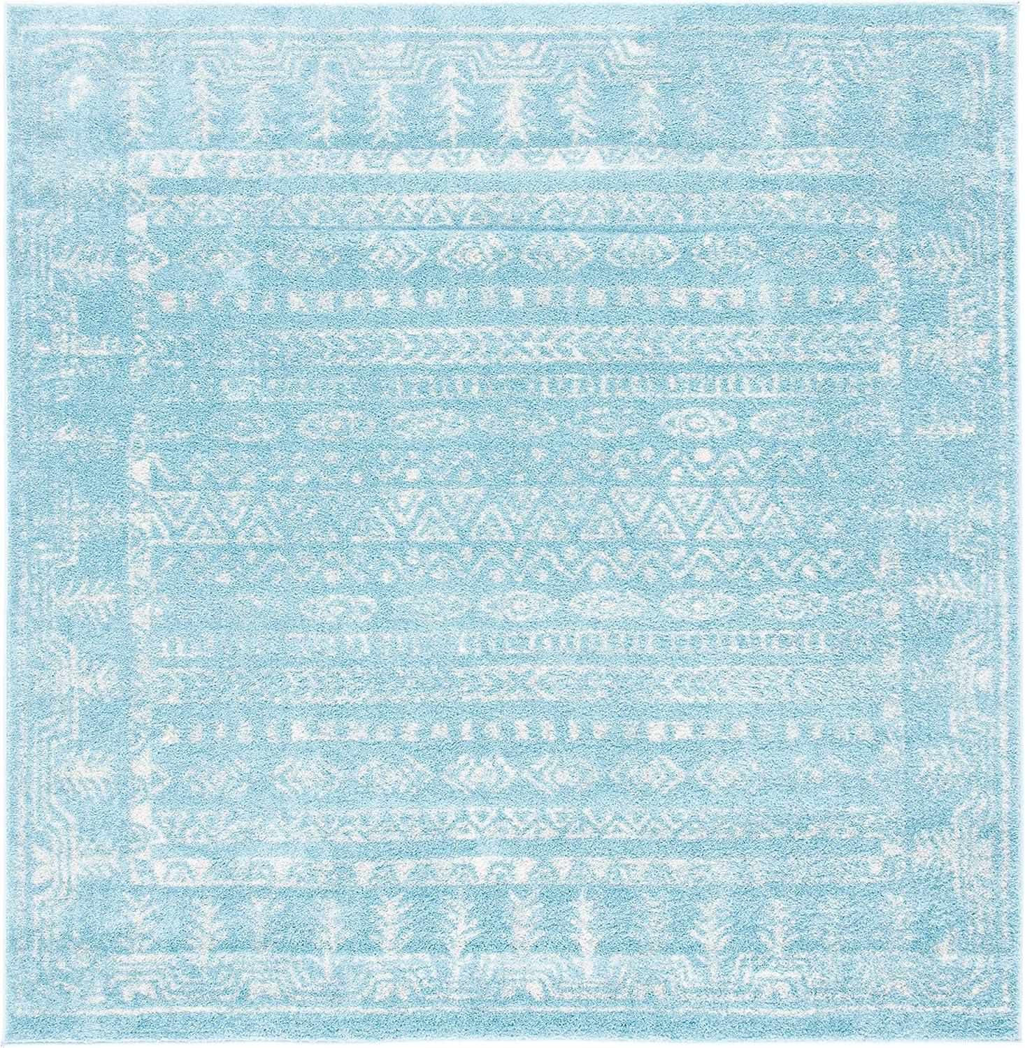 image:imageSAFAVIEH Area Rug 8x10 Tulum Collection Large Ivory amp Grey Moroccan Boho Distressed Design NonShedding amp Easy to Clean Ideal for Living Room Bedroom Dining Space TUL271AAquaIvory