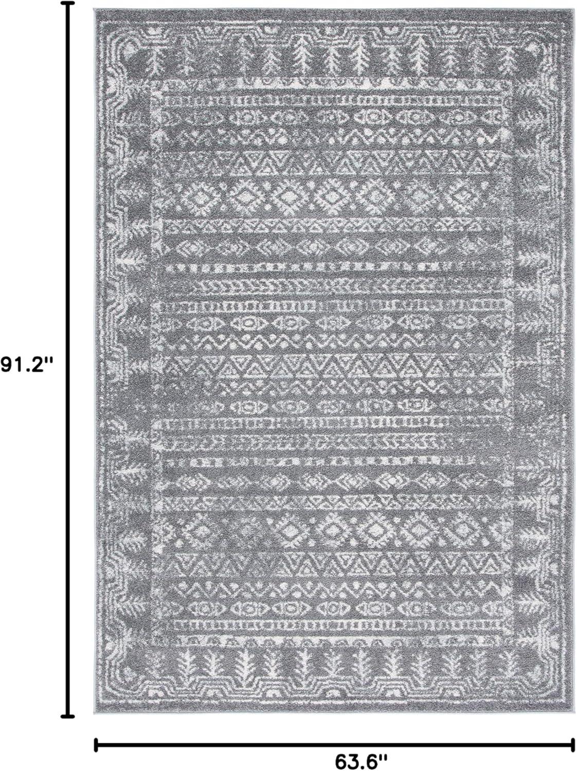 image:imageSAFAVIEH Area Rug 8x10 Tulum Collection Large Ivory amp Grey Moroccan Boho Distressed Design NonShedding amp Easy to Clean Ideal for Living Room Bedroom Dining Space TUL271ADark GreyIvory