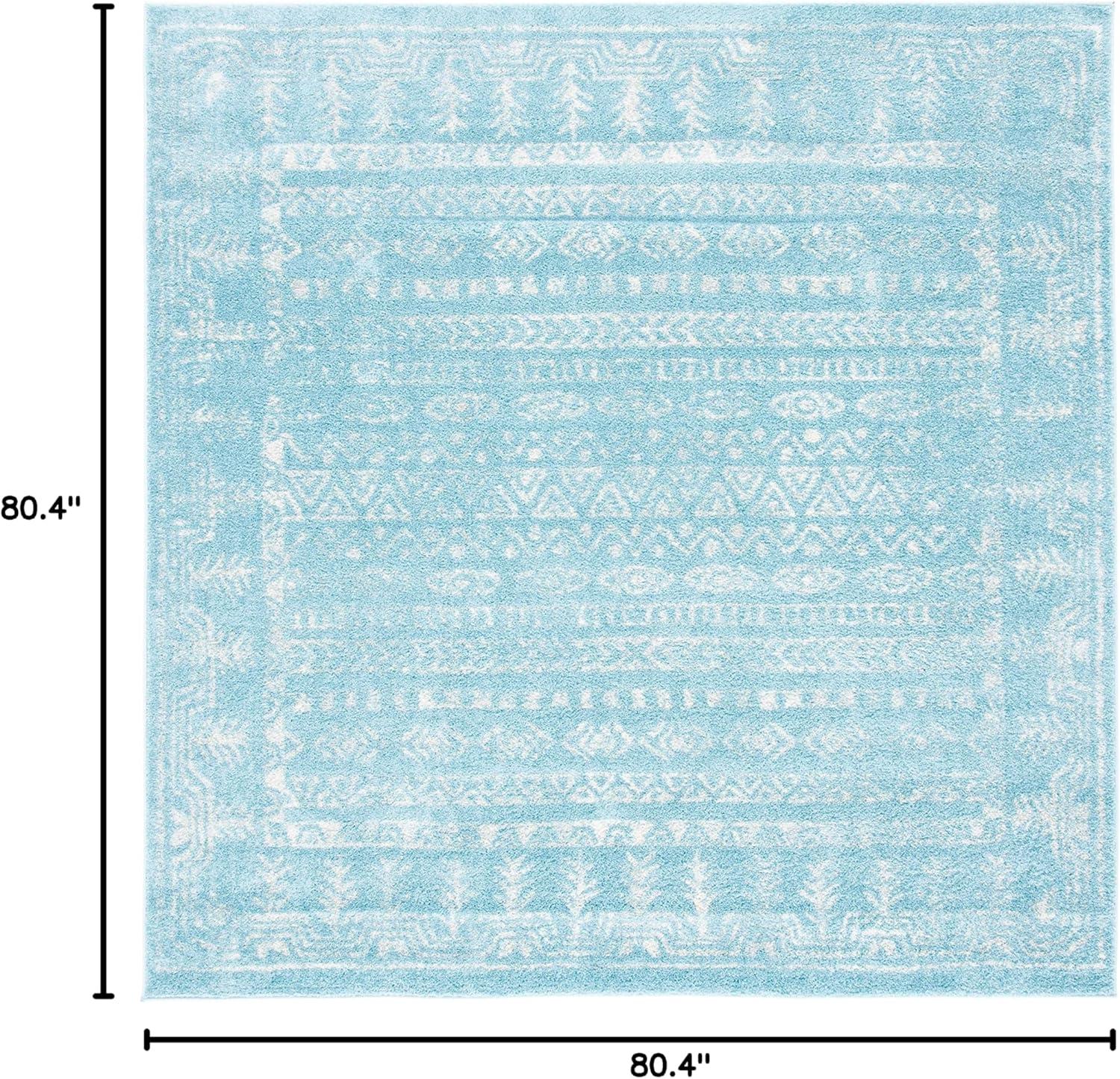image:imageSAFAVIEH Area Rug 8x10 Tulum Collection Large Ivory amp Grey Moroccan Boho Distressed Design NonShedding amp Easy to Clean Ideal for Living Room Bedroom Dining Space TUL271AAquaIvory