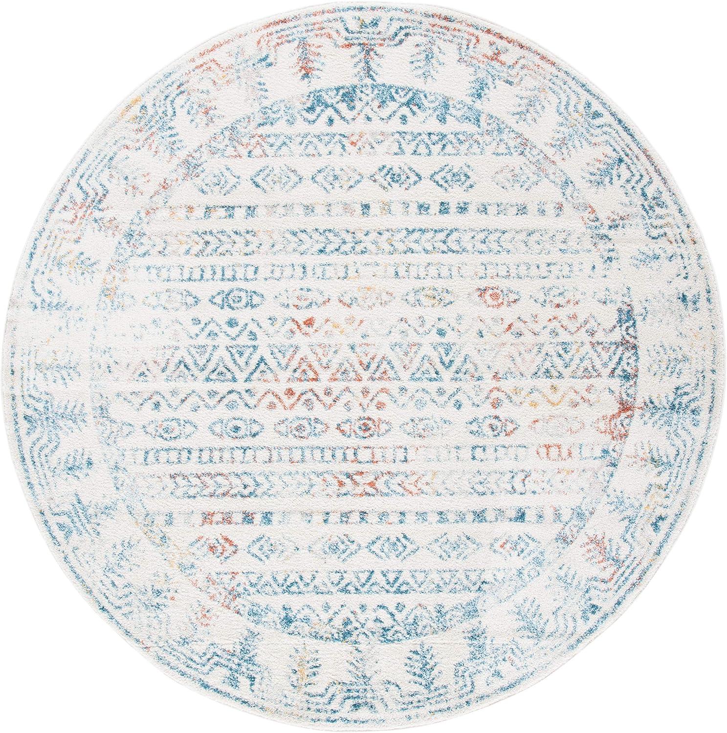 image:imageSAFAVIEH Area Rug 8x10 Tulum Collection Large Ivory amp Grey Moroccan Boho Distressed Design NonShedding amp Easy to Clean Ideal for Living Room Bedroom Dining Space TUL271AIvoryRust