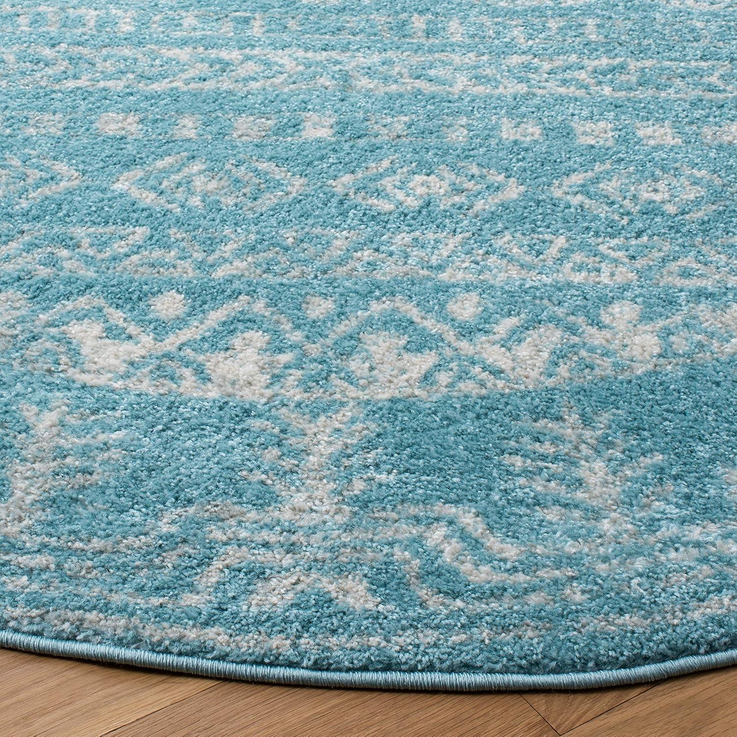 image:imageSAFAVIEH Area Rug 8x10 Tulum Collection Large Ivory amp Grey Moroccan Boho Distressed Design NonShedding amp Easy to Clean Ideal for Living Room Bedroom Dining Space TUL271AAquaIvory