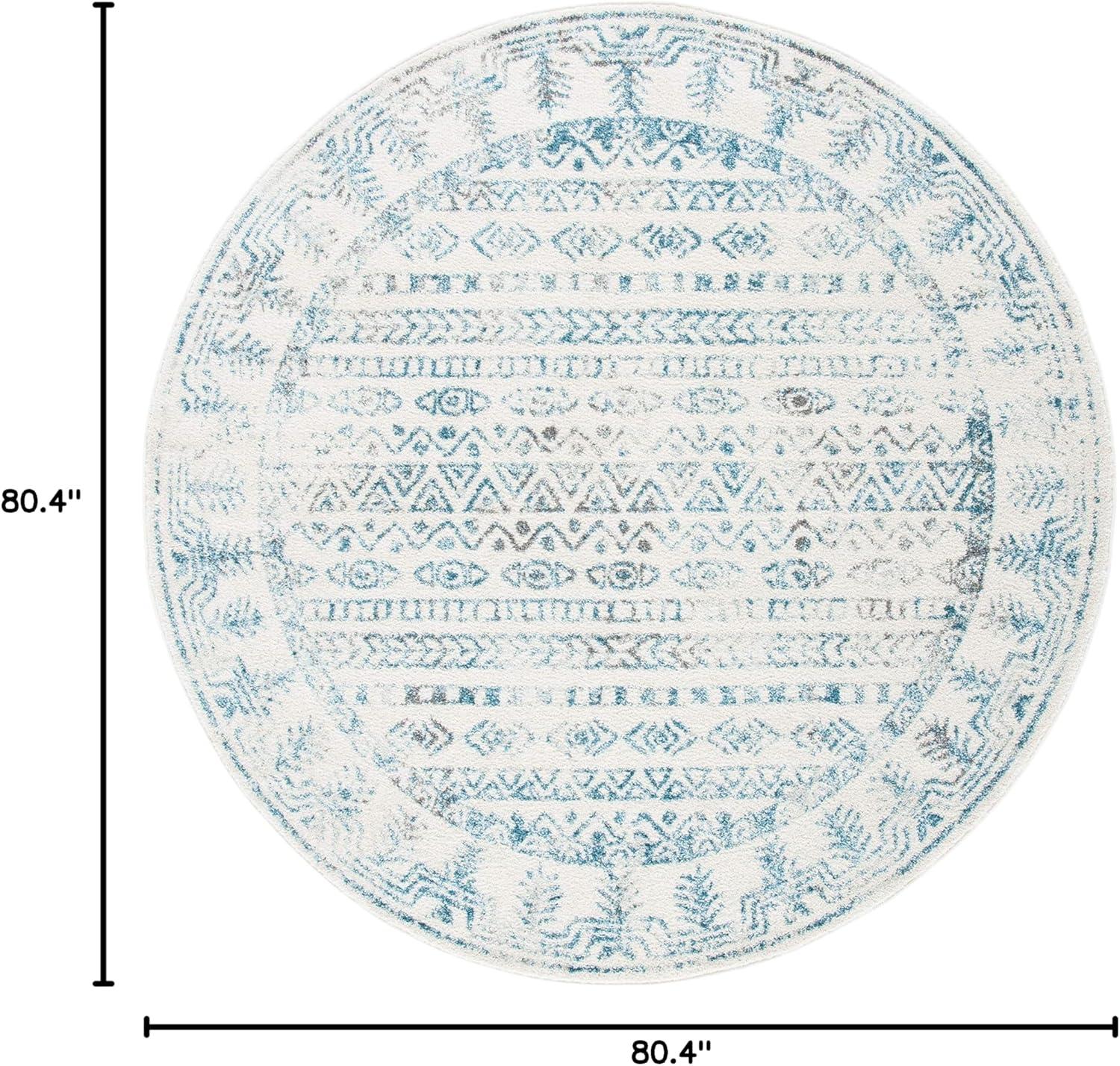 image:imageSAFAVIEH Area Rug 8x10 Tulum Collection Large Ivory amp Grey Moroccan Boho Distressed Design NonShedding amp Easy to Clean Ideal for Living Room Bedroom Dining Space TUL271AIvoryTeal