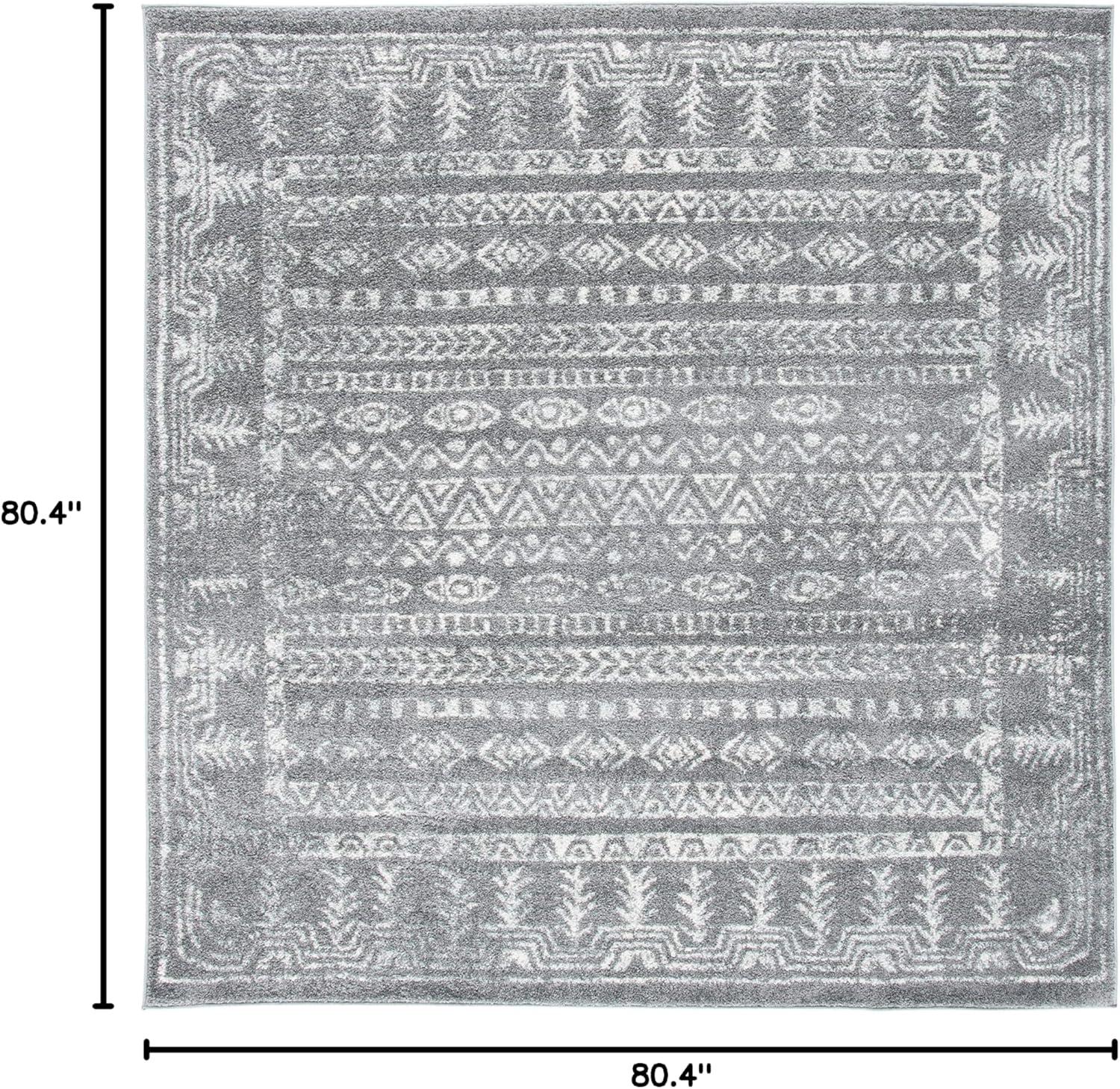 image:imageSAFAVIEH Area Rug 8x10 Tulum Collection Large Ivory amp Grey Moroccan Boho Distressed Design NonShedding amp Easy to Clean Ideal for Living Room Bedroom Dining Space TUL271ADark GreyIvory