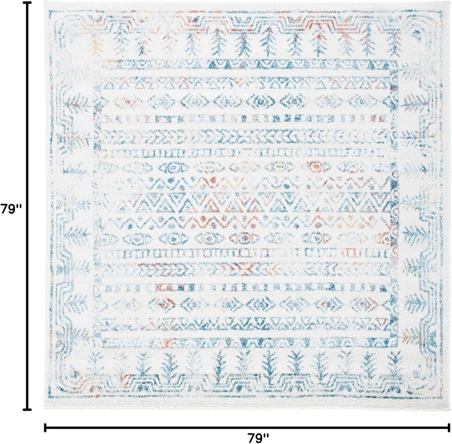 image:imageSAFAVIEH Area Rug 8x10 Tulum Collection Large Ivory amp Grey Moroccan Boho Distressed Design NonShedding amp Easy to Clean Ideal for Living Room Bedroom Dining Space TUL271AIvoryRust
