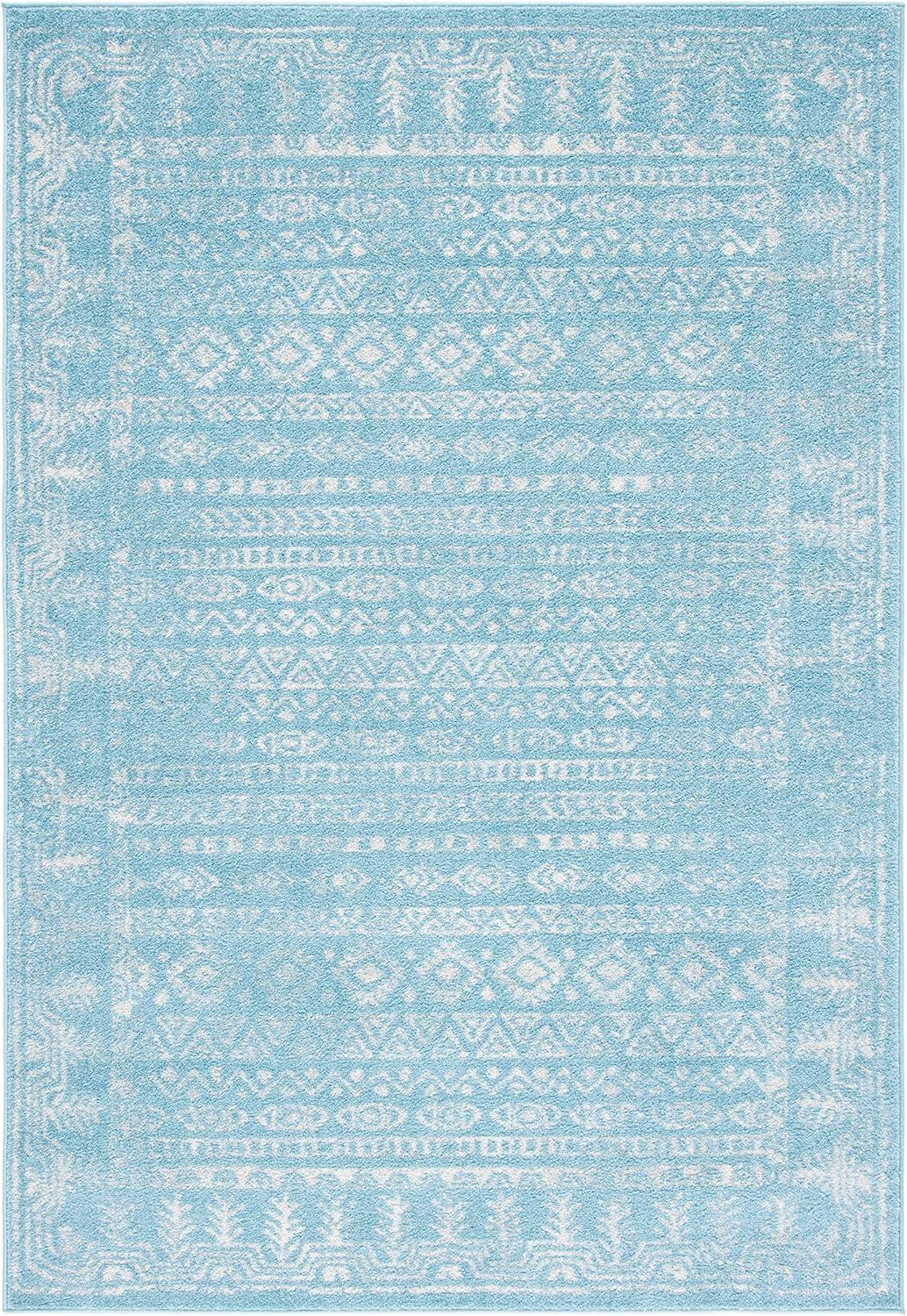 image:imageSAFAVIEH Area Rug 8x10 Tulum Collection Large Ivory amp Grey Moroccan Boho Distressed Design NonShedding amp Easy to Clean Ideal for Living Room Bedroom Dining Space TUL271AAquaIvory