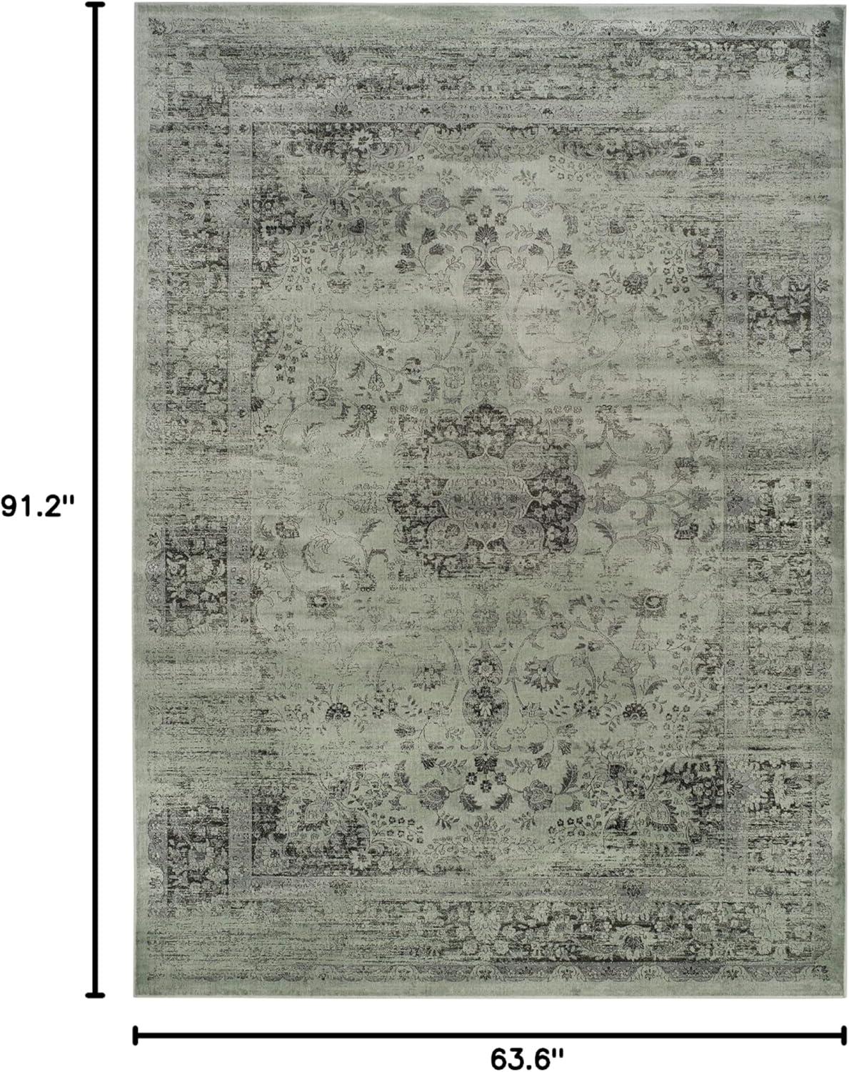 image:imageSAFAVIEH Area Rug 8x10 Vintage Collection Large Warm Beige Viscose Distressed Design Slip Resistant Ideal for Living Room Bedroom Office Dining Space VTG113660Spruce