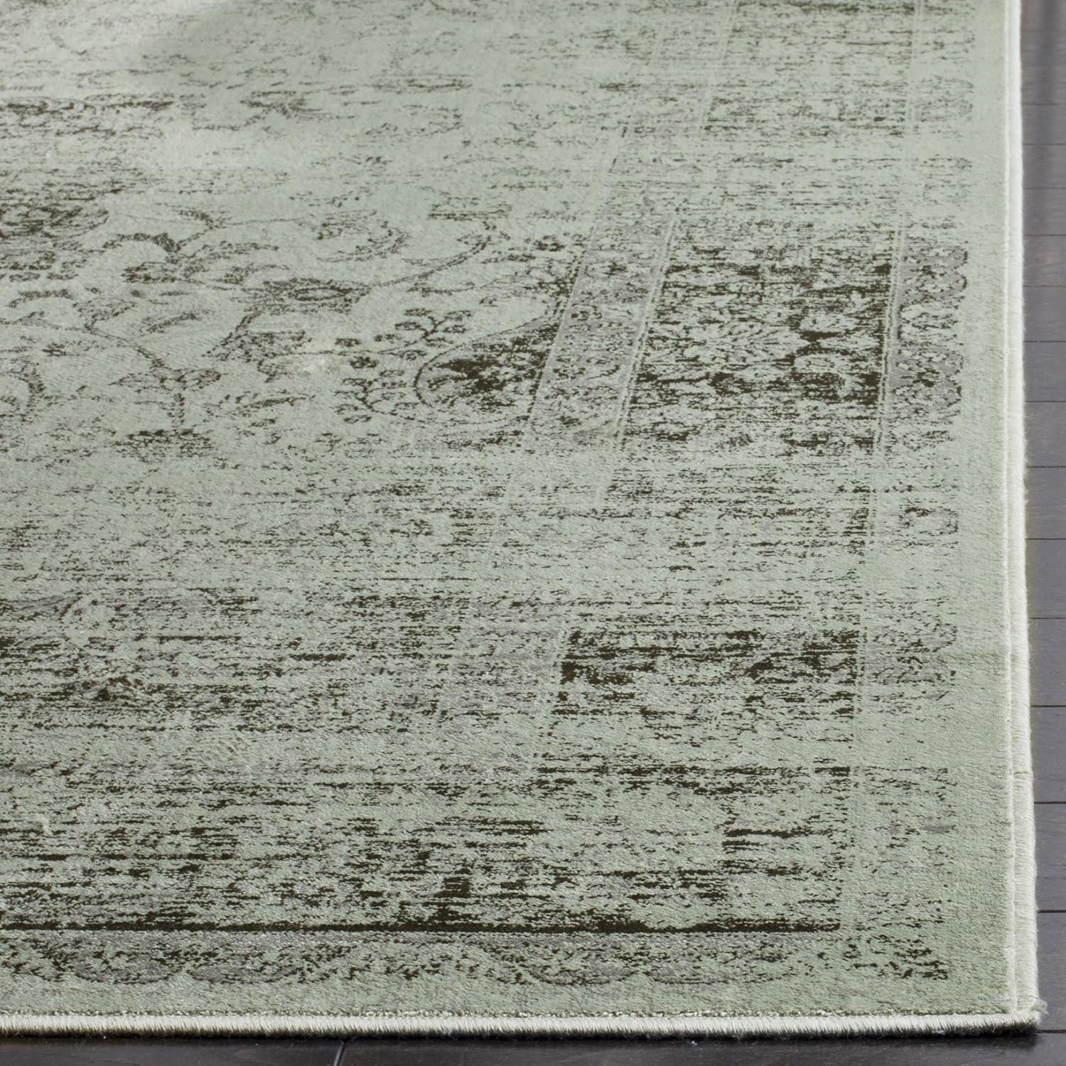 image:imageSAFAVIEH Area Rug 8x10 Vintage Collection Large Warm Beige Viscose Distressed Design Slip Resistant Ideal for Living Room Bedroom Office Dining Space VTG113660Spruce