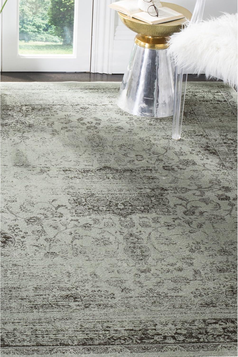 image:imageSAFAVIEH Area Rug 8x10 Vintage Collection Large Warm Beige Viscose Distressed Design Slip Resistant Ideal for Living Room Bedroom Office Dining Space VTG113660Spruce