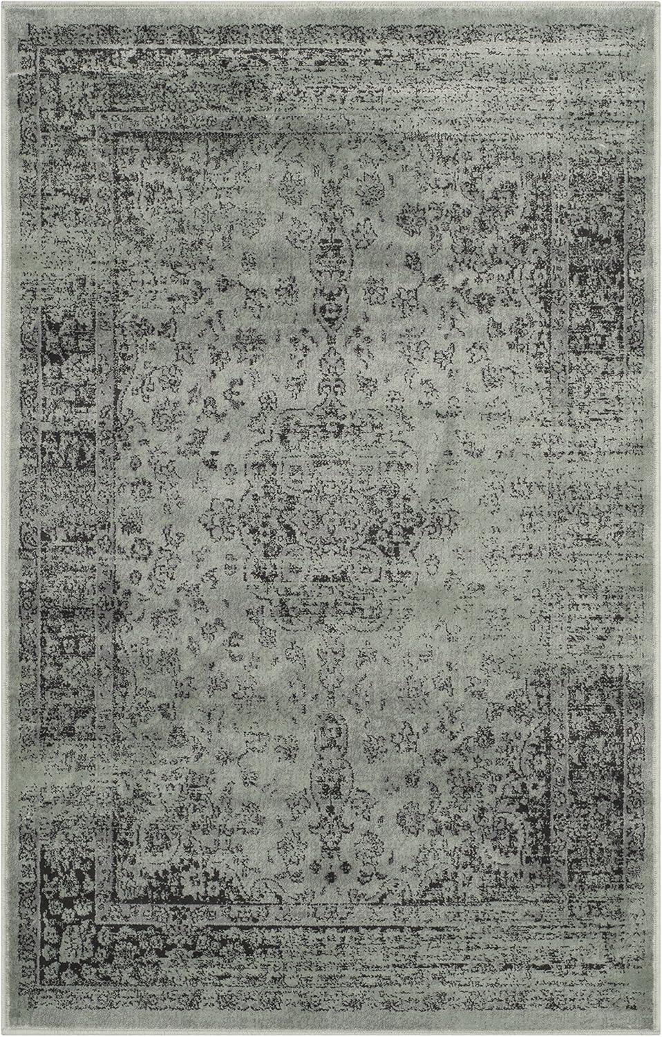 image:imageSAFAVIEH Area Rug 8x10 Vintage Collection Large Warm Beige Viscose Distressed Design Slip Resistant Ideal for Living Room Bedroom Office Dining Space VTG113660Spruce