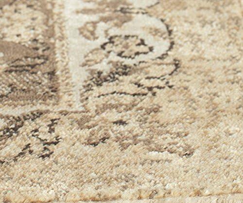 image:imageSAFAVIEH Area Rug 8x10 Vintage Collection Large Warm Beige Viscose Distressed Design Slip Resistant Ideal for Living Room Bedroom Office Dining Space VTG113660Warm Beige