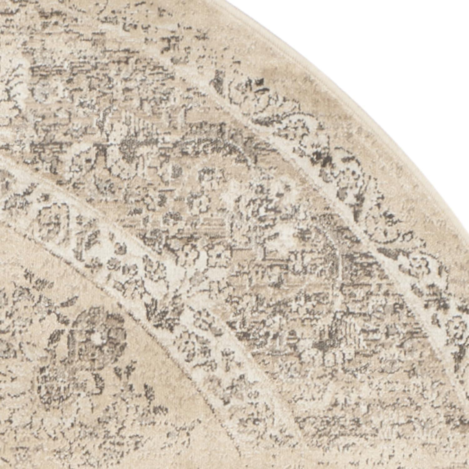 image:imageSAFAVIEH Area Rug 8x10 Vintage Collection Large Warm Beige Viscose Distressed Design Slip Resistant Ideal for Living Room Bedroom Office Dining Space VTG113660Warm Beige