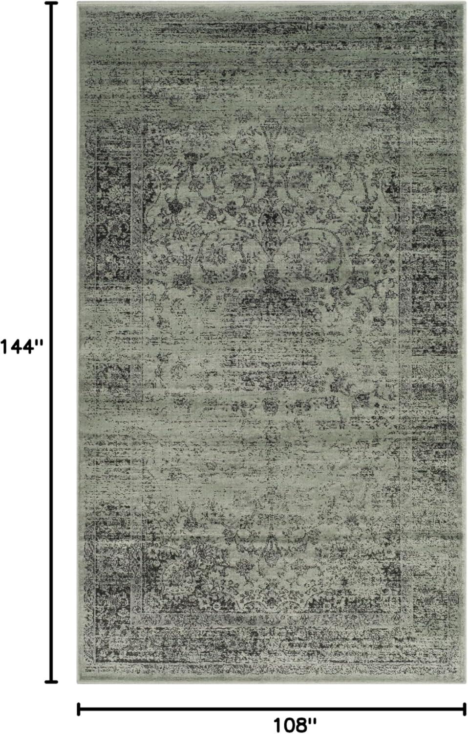 image:imageSAFAVIEH Area Rug 8x10 Vintage Collection Large Warm Beige Viscose Distressed Design Slip Resistant Ideal for Living Room Bedroom Office Dining Space VTG113660Spruce