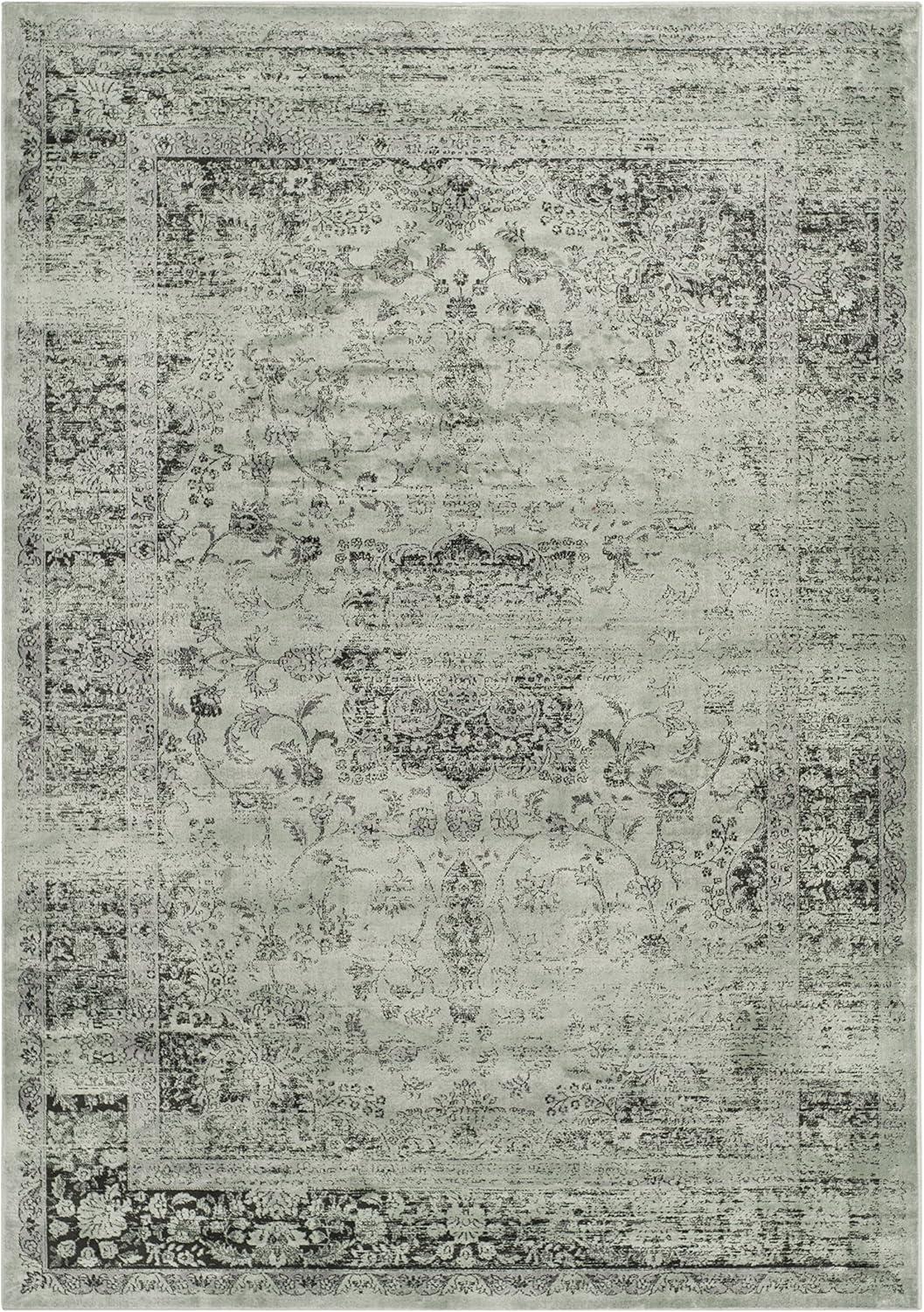 image:imageSAFAVIEH Area Rug 8x10 Vintage Collection Large Warm Beige Viscose Distressed Design Slip Resistant Ideal for Living Room Bedroom Office Dining Space VTG113660Spruce