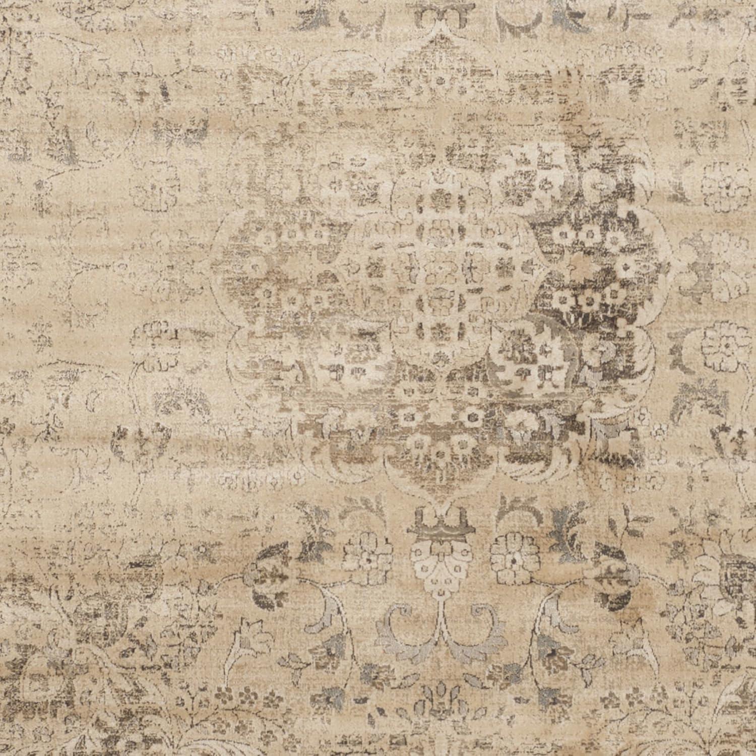 image:imageSAFAVIEH Area Rug 8x10 Vintage Collection Large Warm Beige Viscose Distressed Design Slip Resistant Ideal for Living Room Bedroom Office Dining Space VTG113660Warm Beige