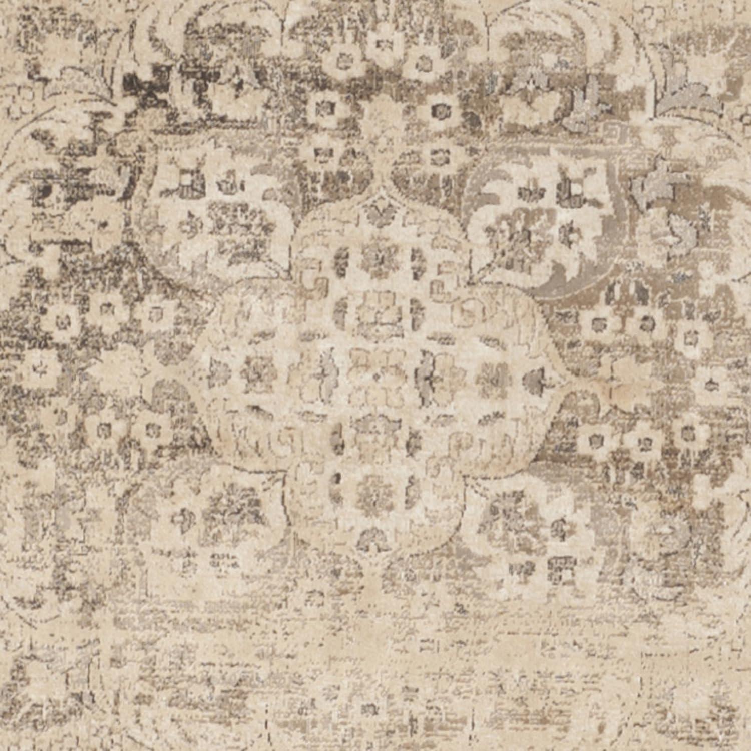 image:imageSAFAVIEH Area Rug 8x10 Vintage Collection Large Warm Beige Viscose Distressed Design Slip Resistant Ideal for Living Room Bedroom Office Dining Space VTG113660Warm Beige