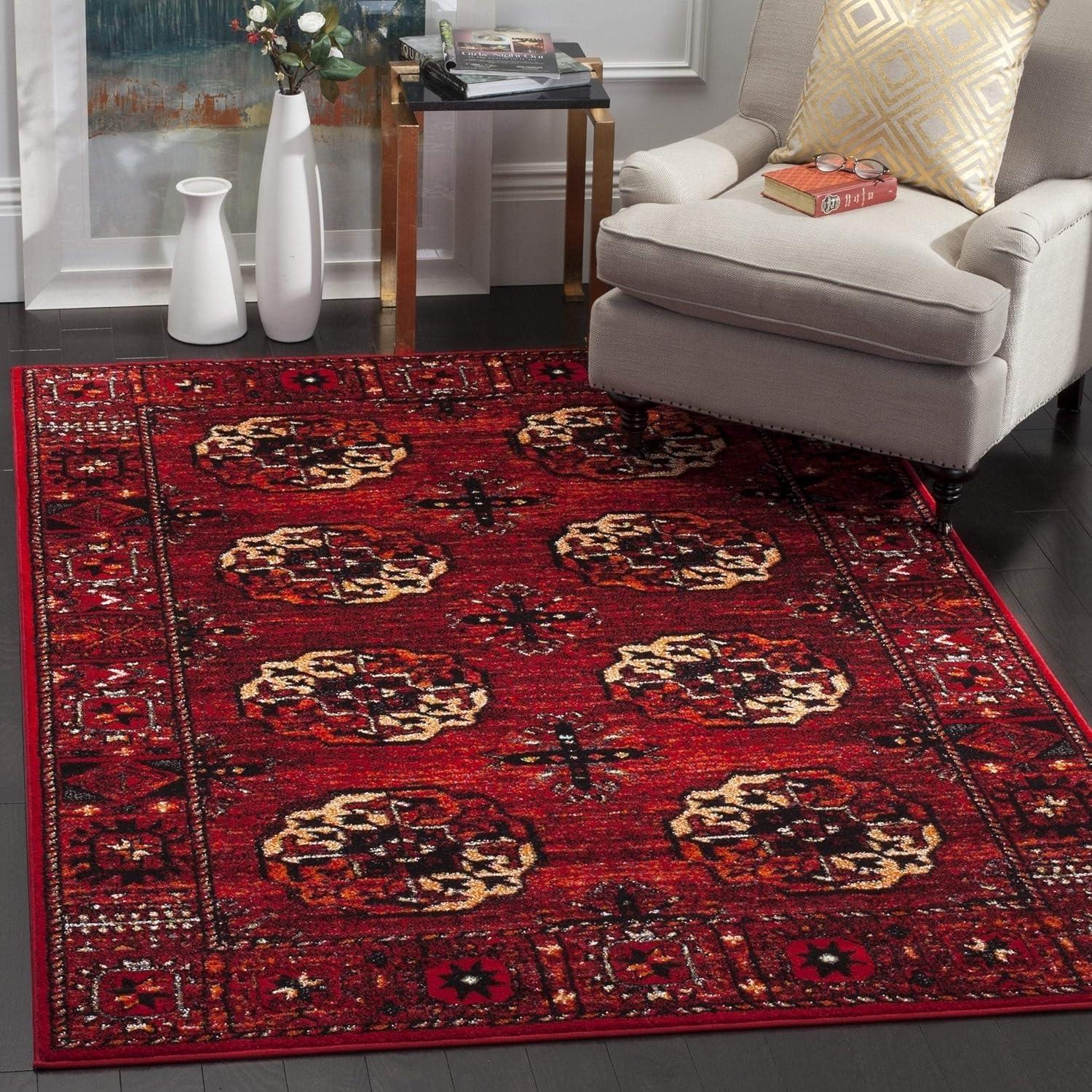 image:imageSAFAVIEH Area Rug 8x10 Vintage Hamadan Collection Large Blue amp Multi Oriental Traditional Persian Design NonShedding amp Easy Cleaning Ideal for Living Room Bedroom Dining Space VTH212DRedMulti