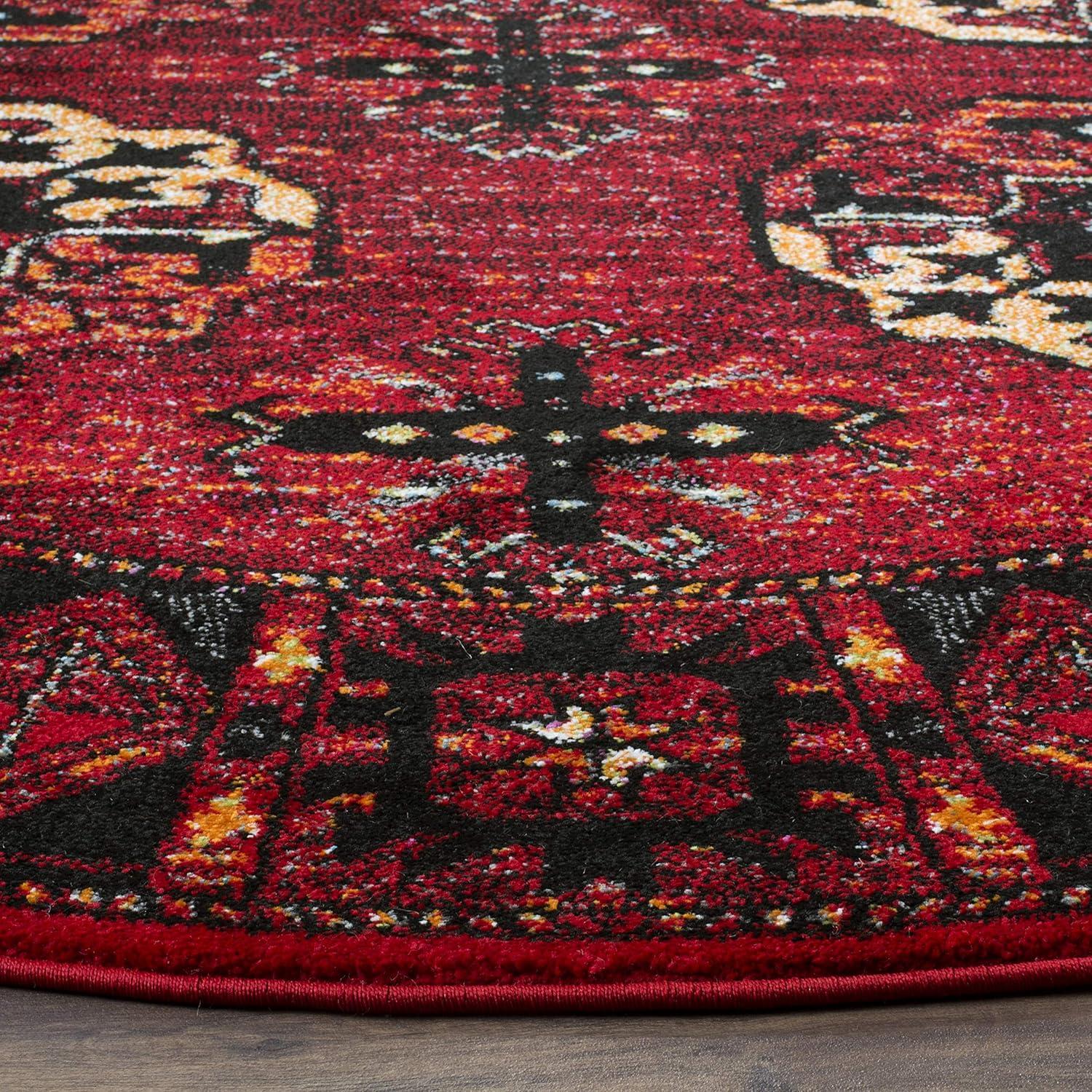 image:imageSAFAVIEH Area Rug 8x10 Vintage Hamadan Collection Large Blue amp Multi Oriental Traditional Persian Design NonShedding amp Easy Cleaning Ideal for Living Room Bedroom Dining Space VTH212DRedMulti