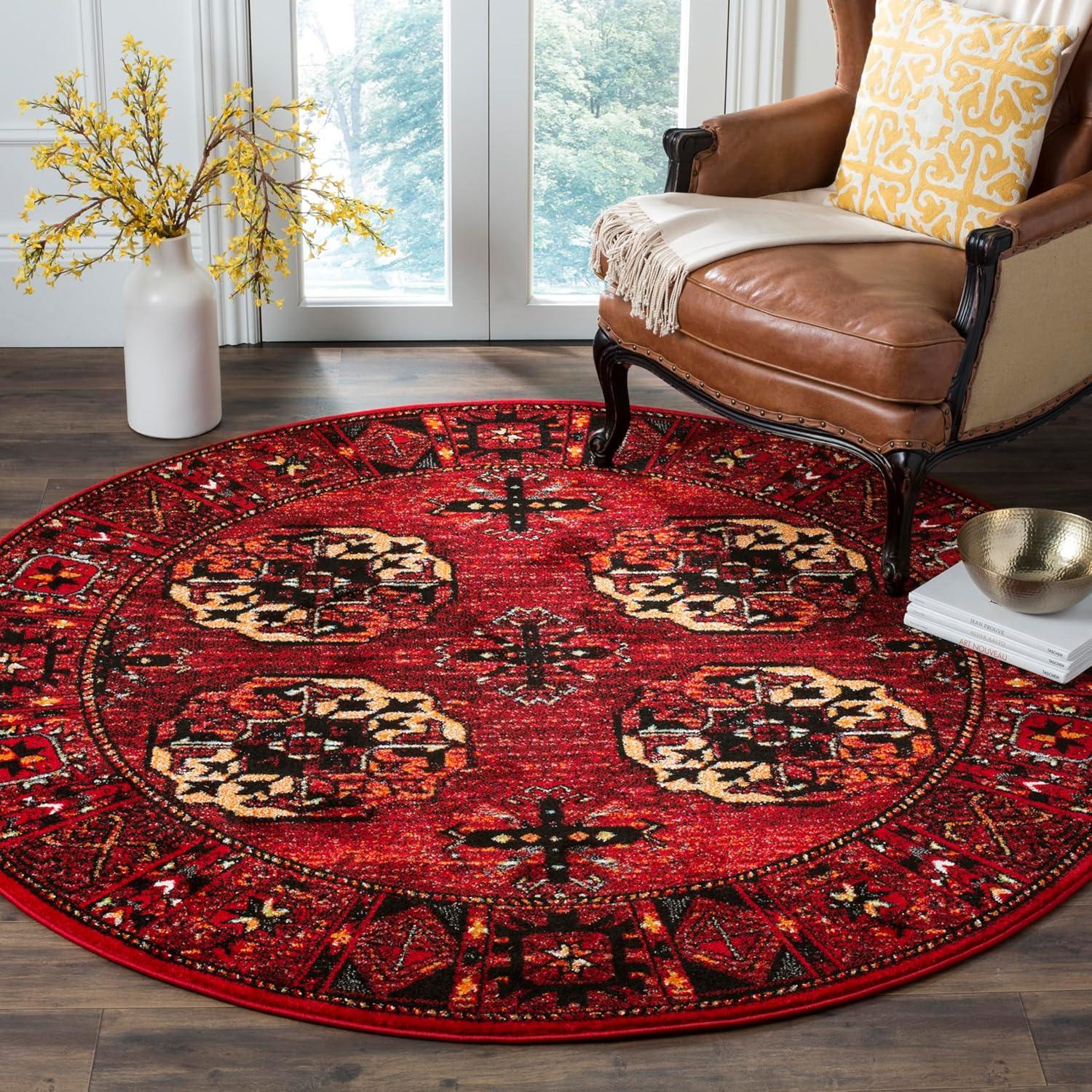 image:imageSAFAVIEH Area Rug 8x10 Vintage Hamadan Collection Large Blue amp Multi Oriental Traditional Persian Design NonShedding amp Easy Cleaning Ideal for Living Room Bedroom Dining Space VTH212DRedMulti