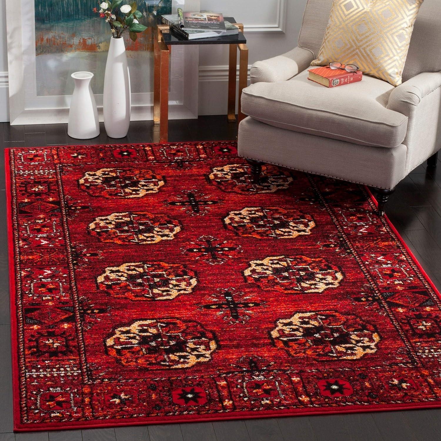 image:imageSAFAVIEH Area Rug 8x10 Vintage Hamadan Collection Large Blue amp Multi Oriental Traditional Persian Design NonShedding amp Easy Cleaning Ideal for Living Room Bedroom Dining Space VTH212DRedMulti