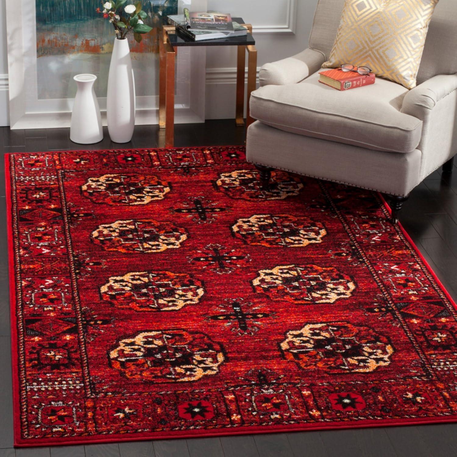 image:imageSAFAVIEH Area Rug 8x10 Vintage Hamadan Collection Large Blue amp Multi Oriental Traditional Persian Design NonShedding amp Easy Cleaning Ideal for Living Room Bedroom Dining Space VTH212DRedMulti