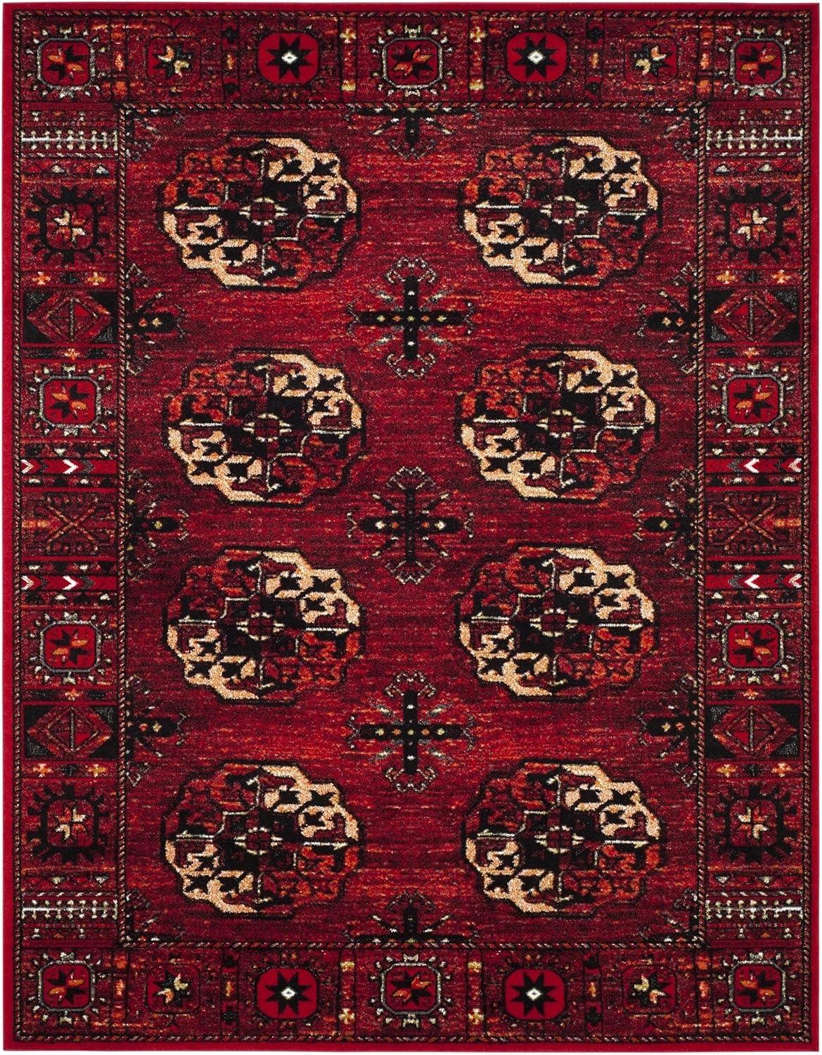 image:imageSAFAVIEH Area Rug 8x10 Vintage Hamadan Collection Large Blue amp Multi Oriental Traditional Persian Design NonShedding amp Easy Cleaning Ideal for Living Room Bedroom Dining Space VTH212DRedMulti