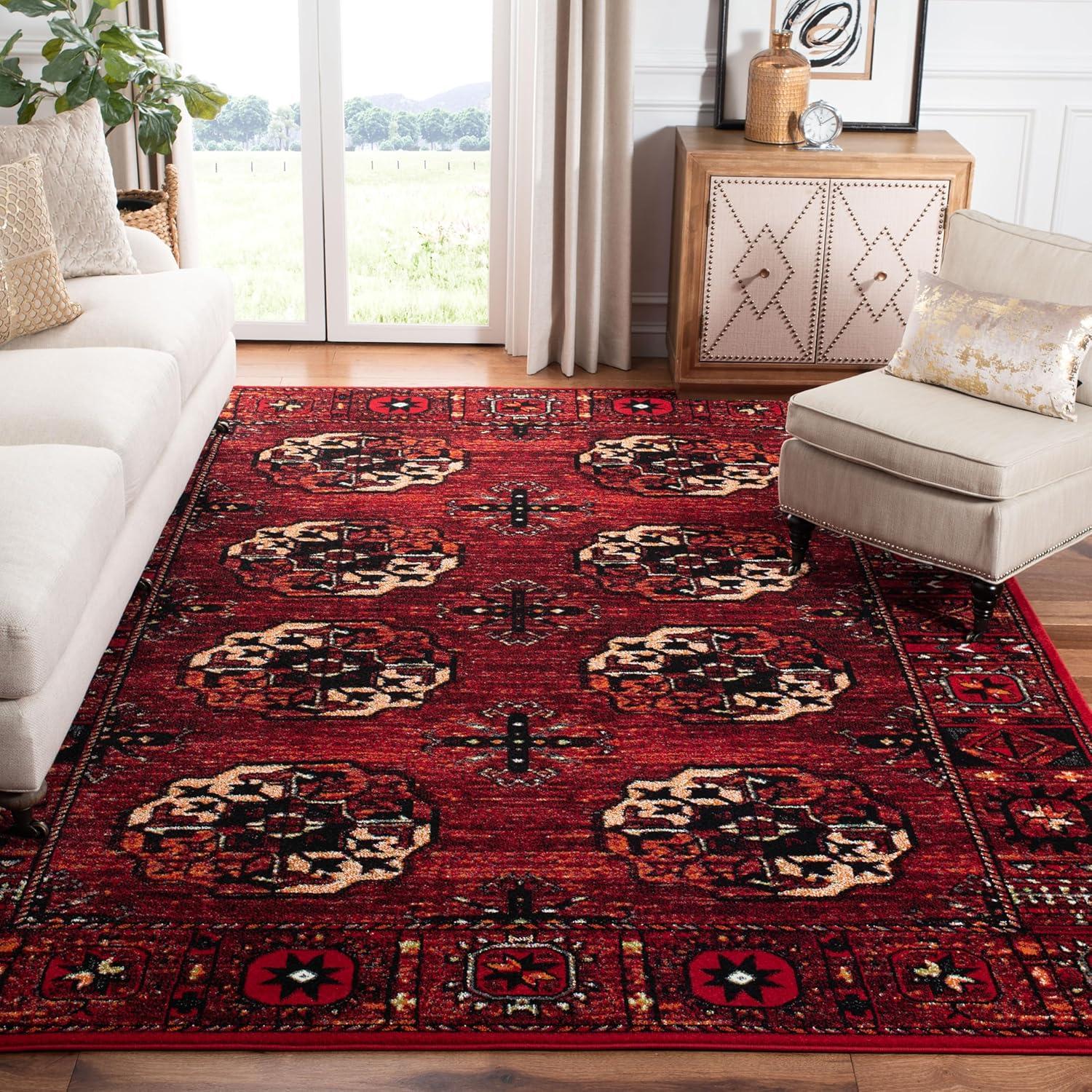 image:imageSAFAVIEH Area Rug 8x10 Vintage Hamadan Collection Large Blue amp Multi Oriental Traditional Persian Design NonShedding amp Easy Cleaning Ideal for Living Room Bedroom Dining Space VTH212DRedMulti