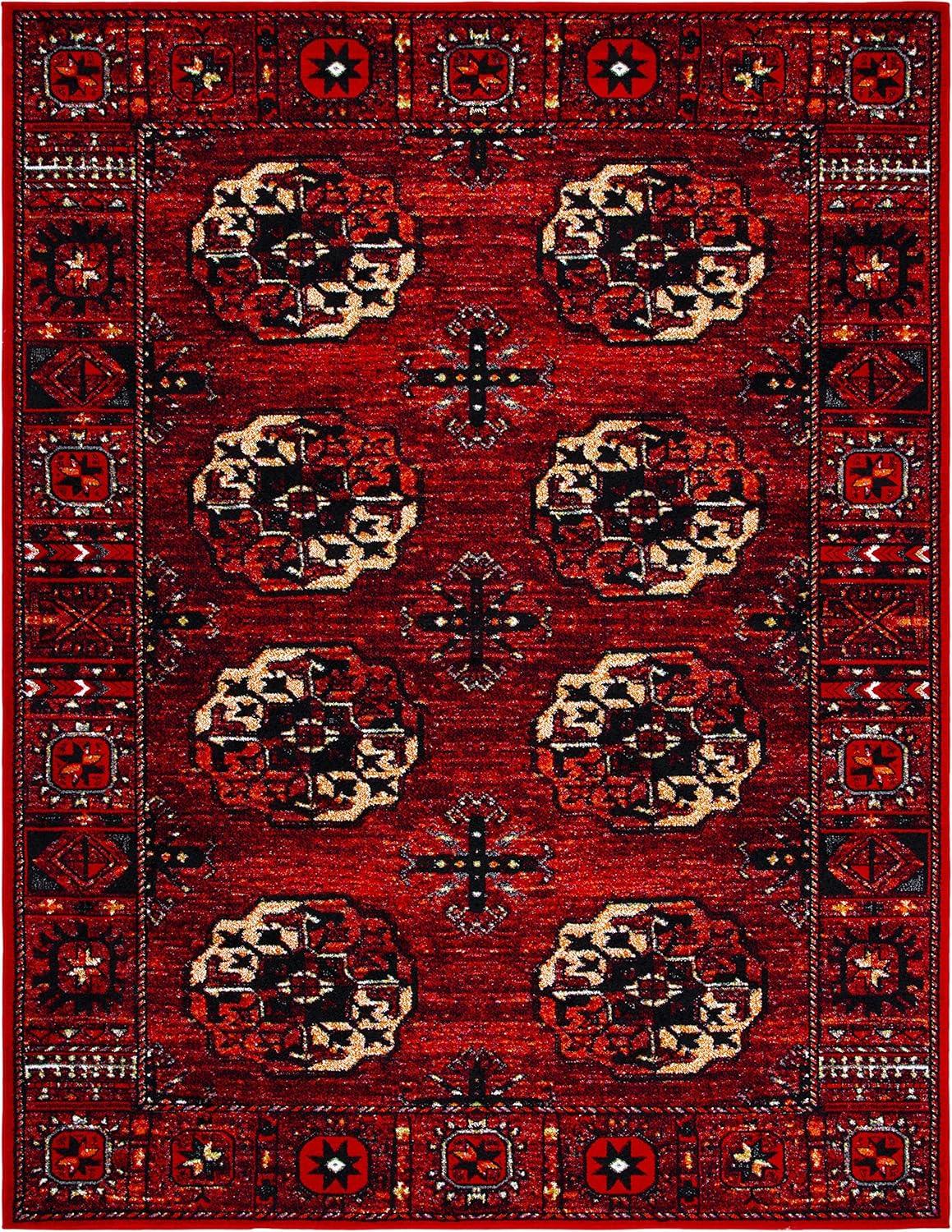 image:imageSAFAVIEH Area Rug 8x10 Vintage Hamadan Collection Large Blue amp Multi Oriental Traditional Persian Design NonShedding amp Easy Cleaning Ideal for Living Room Bedroom Dining Space VTH212DRedMulti