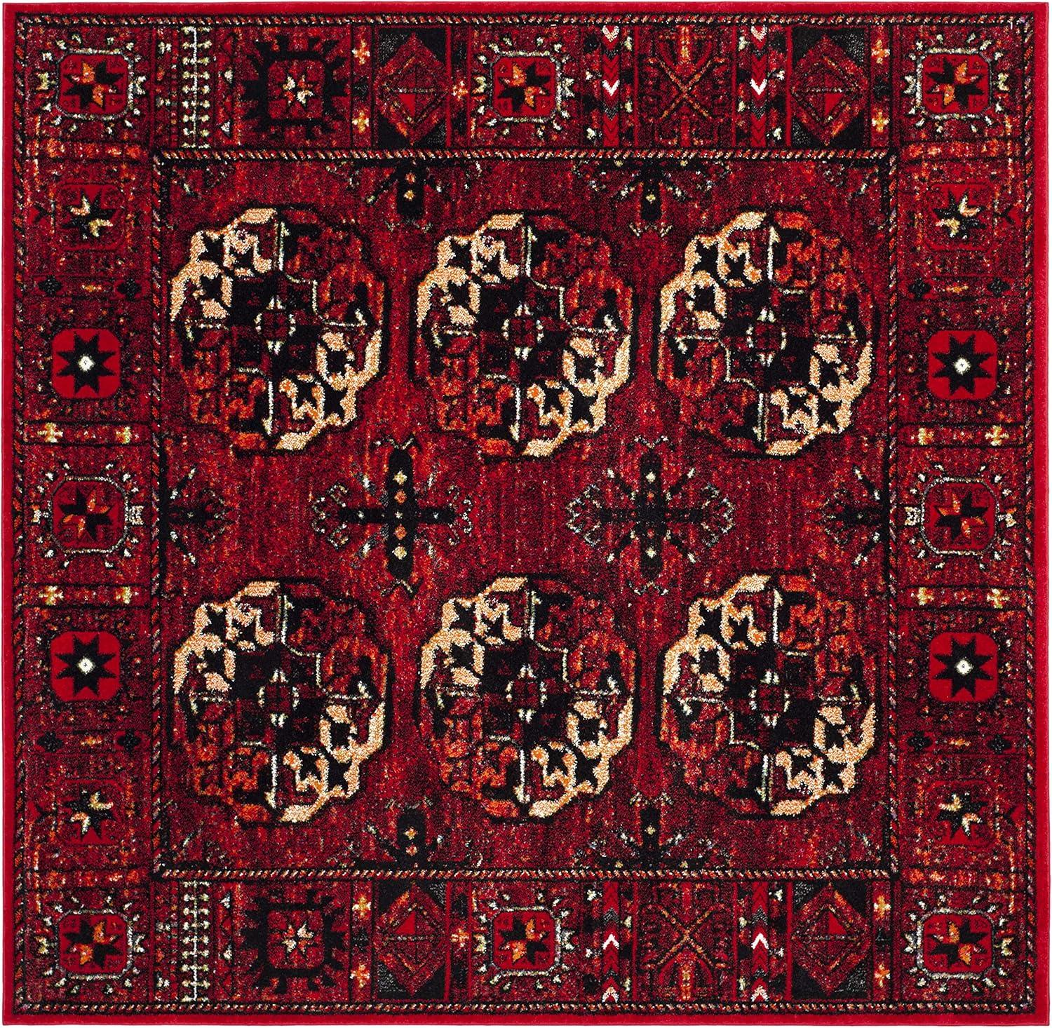image:imageSAFAVIEH Area Rug 8x10 Vintage Hamadan Collection Large Blue amp Multi Oriental Traditional Persian Design NonShedding amp Easy Cleaning Ideal for Living Room Bedroom Dining Space VTH212DRedMulti