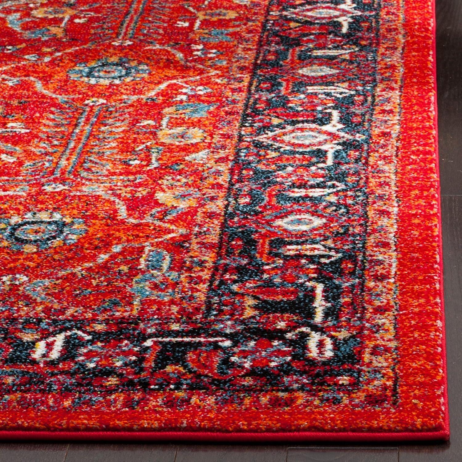 image:imageSAFAVIEH Area Rug 8x10 Vintage Hamadan Collection Large Orange amp Navy Oriental Traditional Persian Design NonShedding amp Easy Cleaning Ideal for Living Room Bedroom Dining Space VTH220COrangeNavy