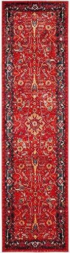 image:imageSAFAVIEH Area Rug 8x10 Vintage Hamadan Collection Large Orange amp Navy Oriental Traditional Persian Design NonShedding amp Easy Cleaning Ideal for Living Room Bedroom Dining Space VTH220COrangeNavy