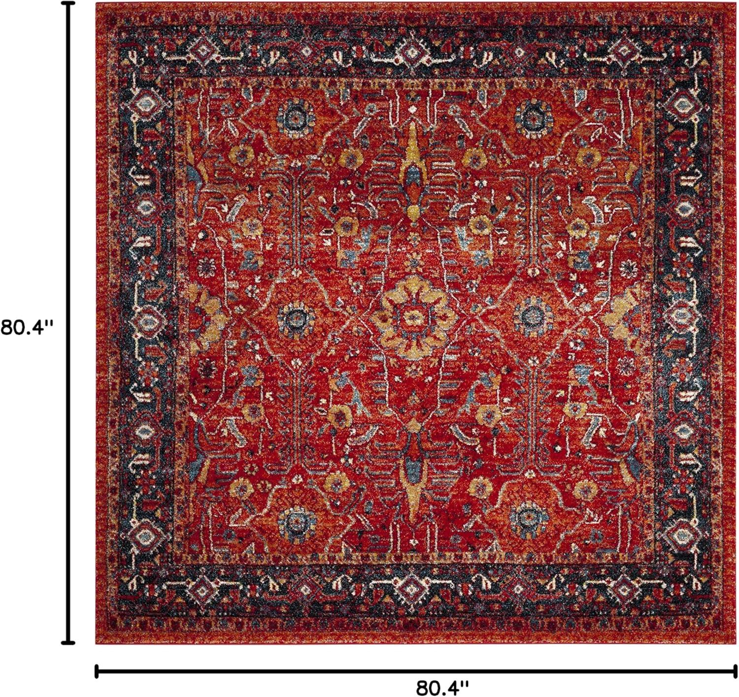 image:imageSAFAVIEH Area Rug 8x10 Vintage Hamadan Collection Large Orange amp Navy Oriental Traditional Persian Design NonShedding amp Easy Cleaning Ideal for Living Room Bedroom Dining Space VTH220COrangeNavy