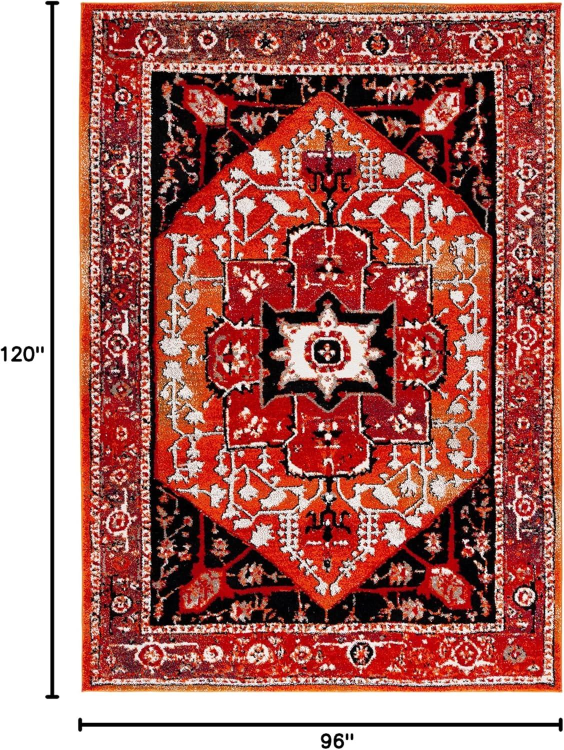 image:imageSAFAVIEH Area Rug 8x10 Vintage Hamadan Collection Large Red amp Orange Traditional Oriental Medallion Design NonShedding amp Easy Cleaning Ideal for Living Room Bedroom Dining Space VTH259PRedOrange
