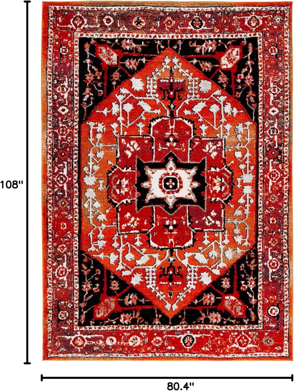 image:imageSAFAVIEH Area Rug 8x10 Vintage Hamadan Collection Large Red amp Orange Traditional Oriental Medallion Design NonShedding amp Easy Cleaning Ideal for Living Room Bedroom Dining Space VTH259PRedOrange