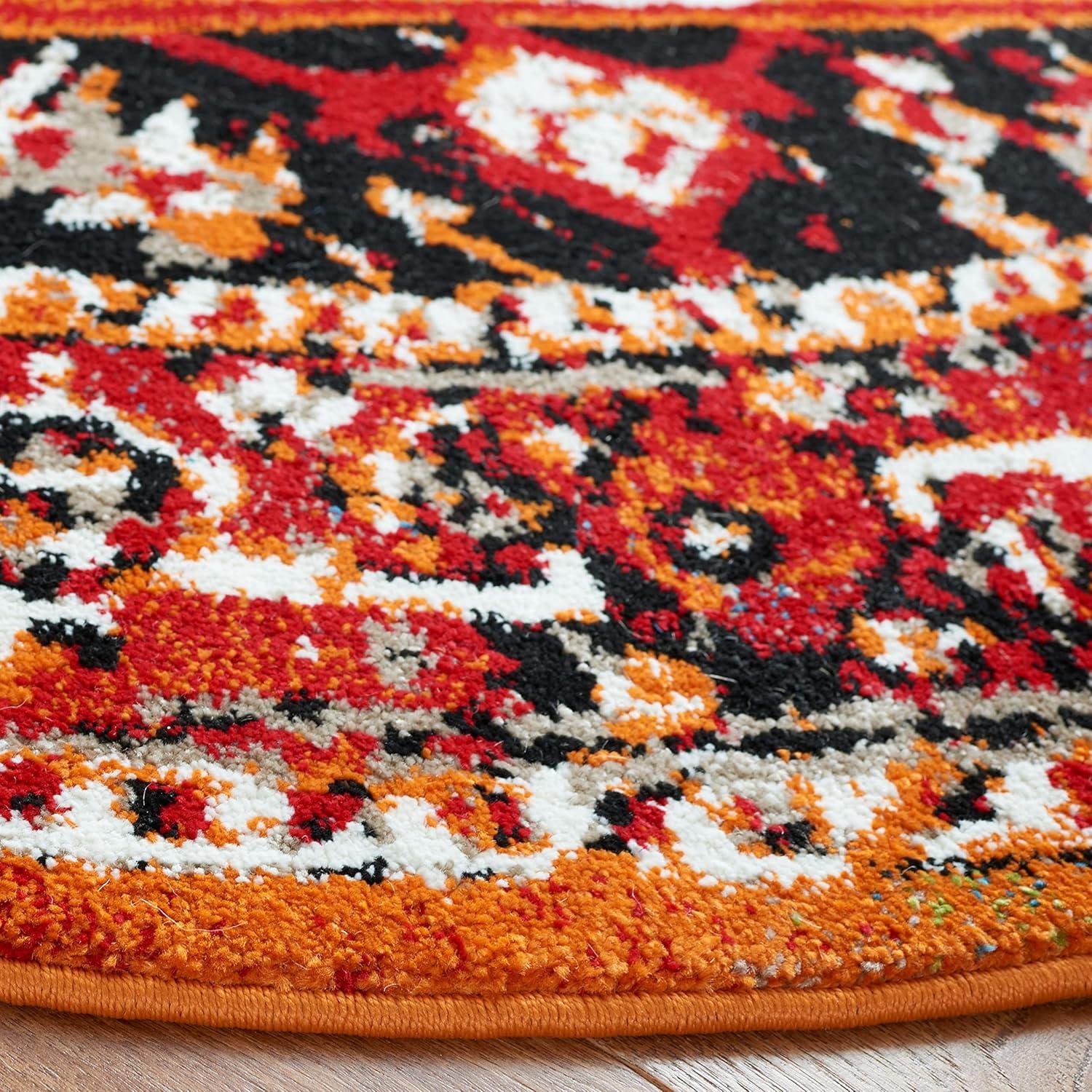 image:imageSAFAVIEH Area Rug 8x10 Vintage Hamadan Collection Large Red amp Orange Traditional Oriental Medallion Design NonShedding amp Easy Cleaning Ideal for Living Room Bedroom Dining Space VTH259PRedOrange