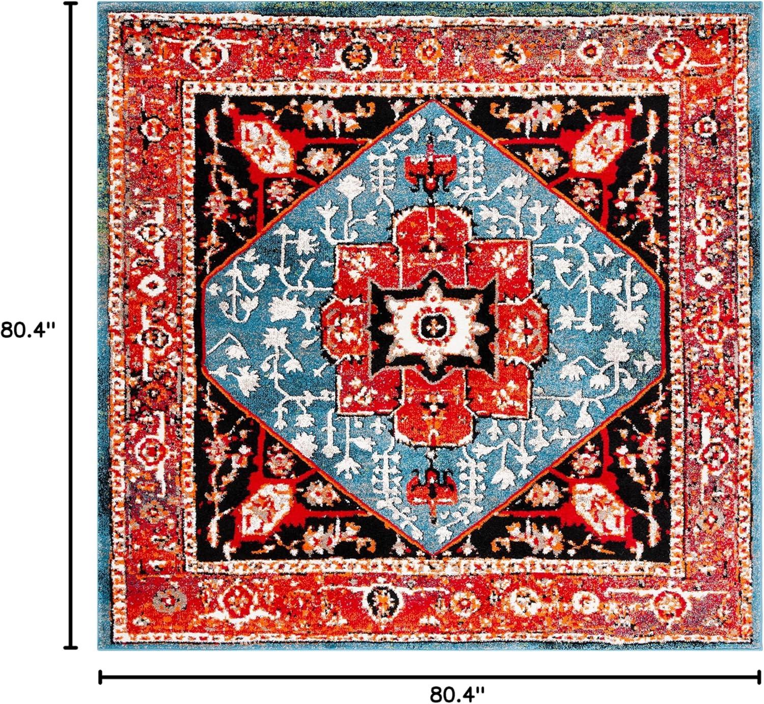 image:imageSAFAVIEH Area Rug 8x10 Vintage Hamadan Collection Large Red amp Orange Traditional Oriental Medallion Design NonShedding amp Easy Cleaning Ideal for Living Room Bedroom Dining Space VTH259PRedBlue