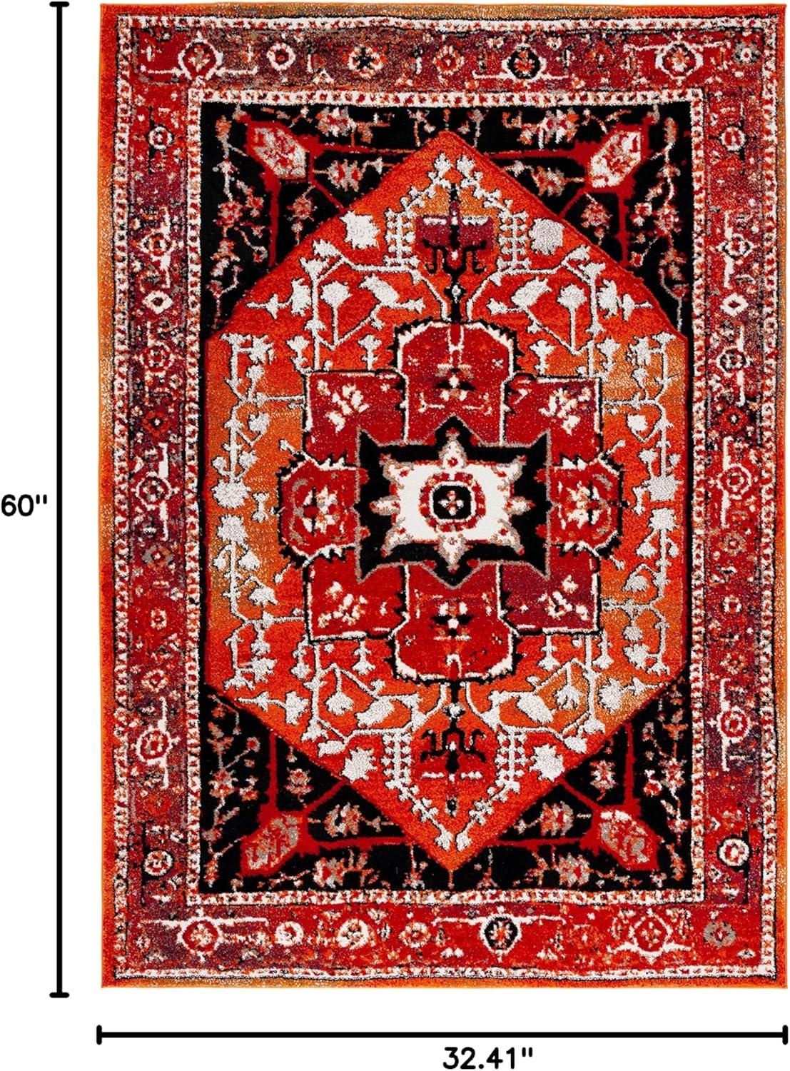 image:imageSAFAVIEH Area Rug 8x10 Vintage Hamadan Collection Large Red amp Orange Traditional Oriental Medallion Design NonShedding amp Easy Cleaning Ideal for Living Room Bedroom Dining Space VTH259PRedOrange